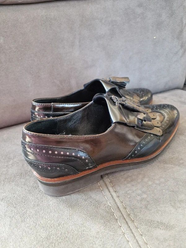 Other Elegant Maripé Shoes Genuine Leather Brogues Italian Size US 7.5 / IT 37.5 - 3 Thumbnail