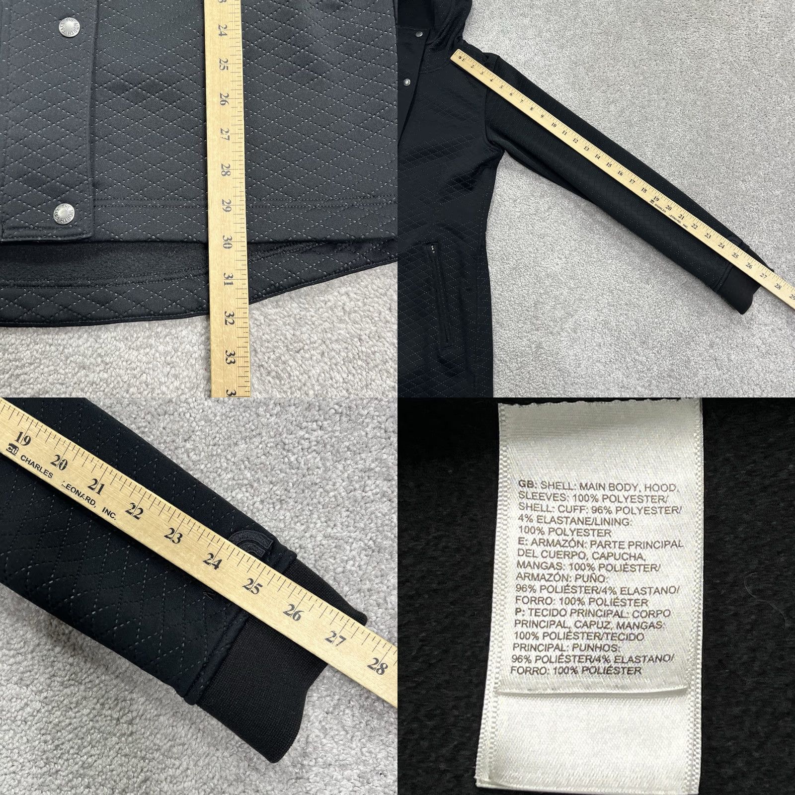 The North Face The North Face Jacket Womens Size Small Recover Up Quilted Design Hooded Black Full Zip Snap Size S / US 4 / IT 40 - 9 Thumbnail