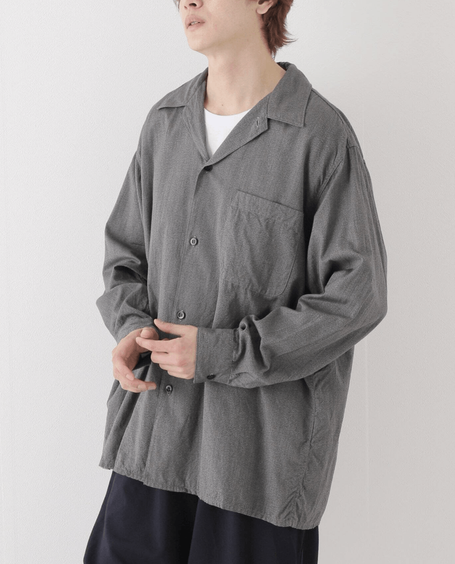 Comoli Open Collar Shirt - SS22 - V01-02020 | Grailed