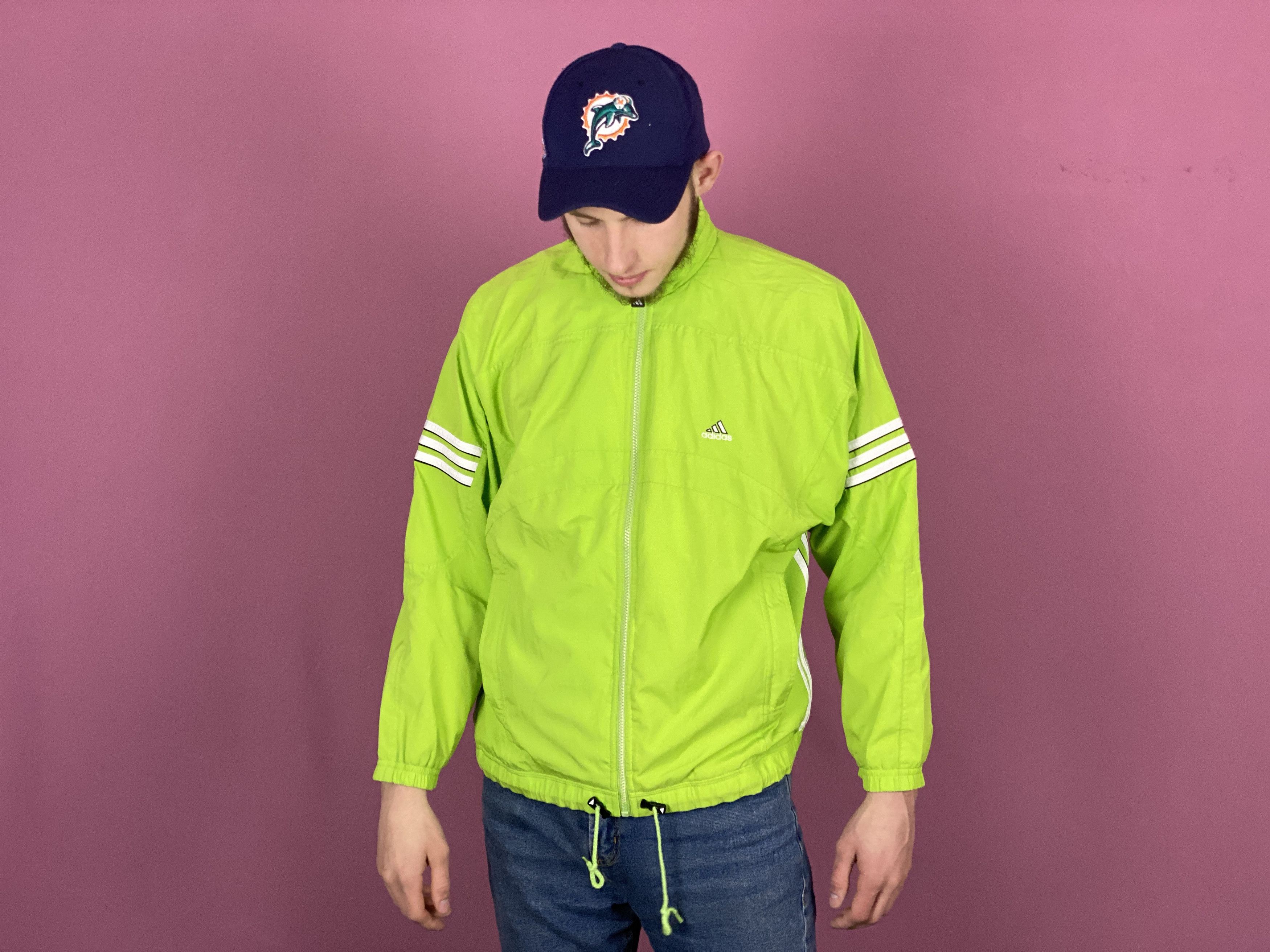 Adidas × Vintage 90s Adidas Vintage Men's Windbreaker Jacket - S Size US S / EU 44-46 / 1 - 3 Thumbnail