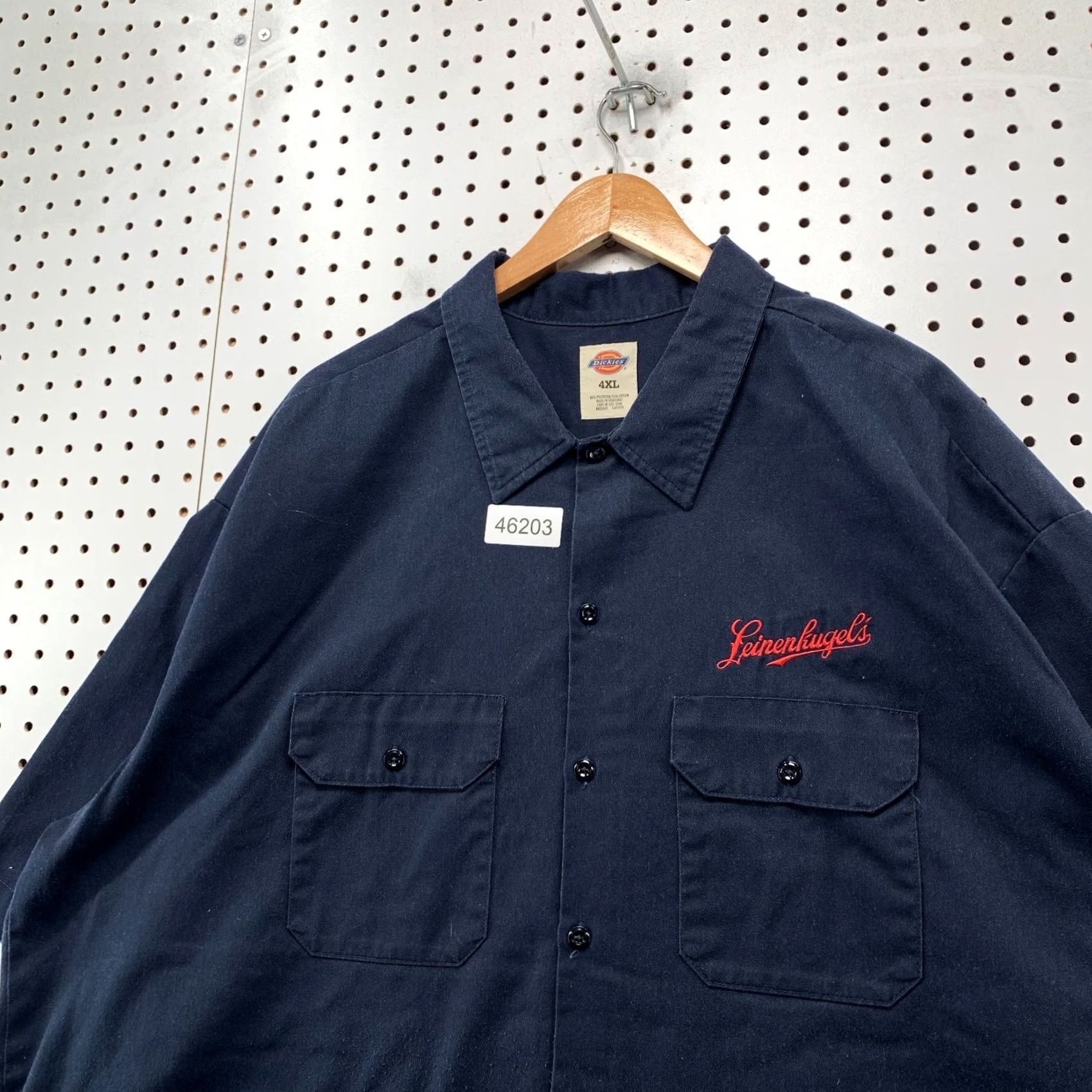 Dickies Leinenkugel'S Dickies Work Button Shirt Mens 4XL Navy Blue Embroidered Beer USA Size US XXL / EU 58 / 5 - 7 Thumbnail