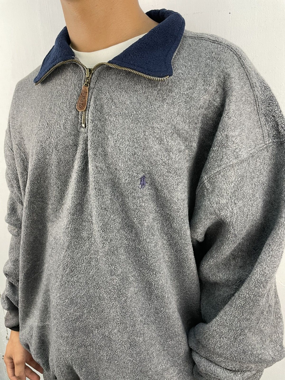 Ralph Lauren Vintage 90s Polo Ralph Lauren Pullover Fleece Sweater Size US L / EU 52-54 / 3 - 2 Thumbnail