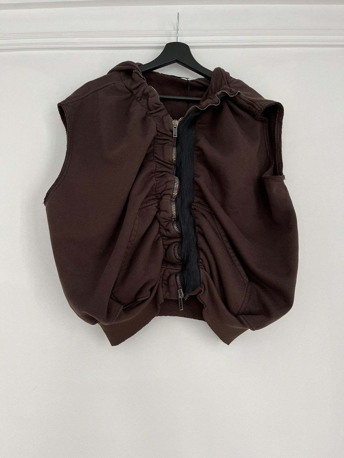 Haider Ackermann Ruched sleeveless hoodie Haider Ackermann SS21 Size M / US 6-8 / IT 42-44 - 4 Thumbnail