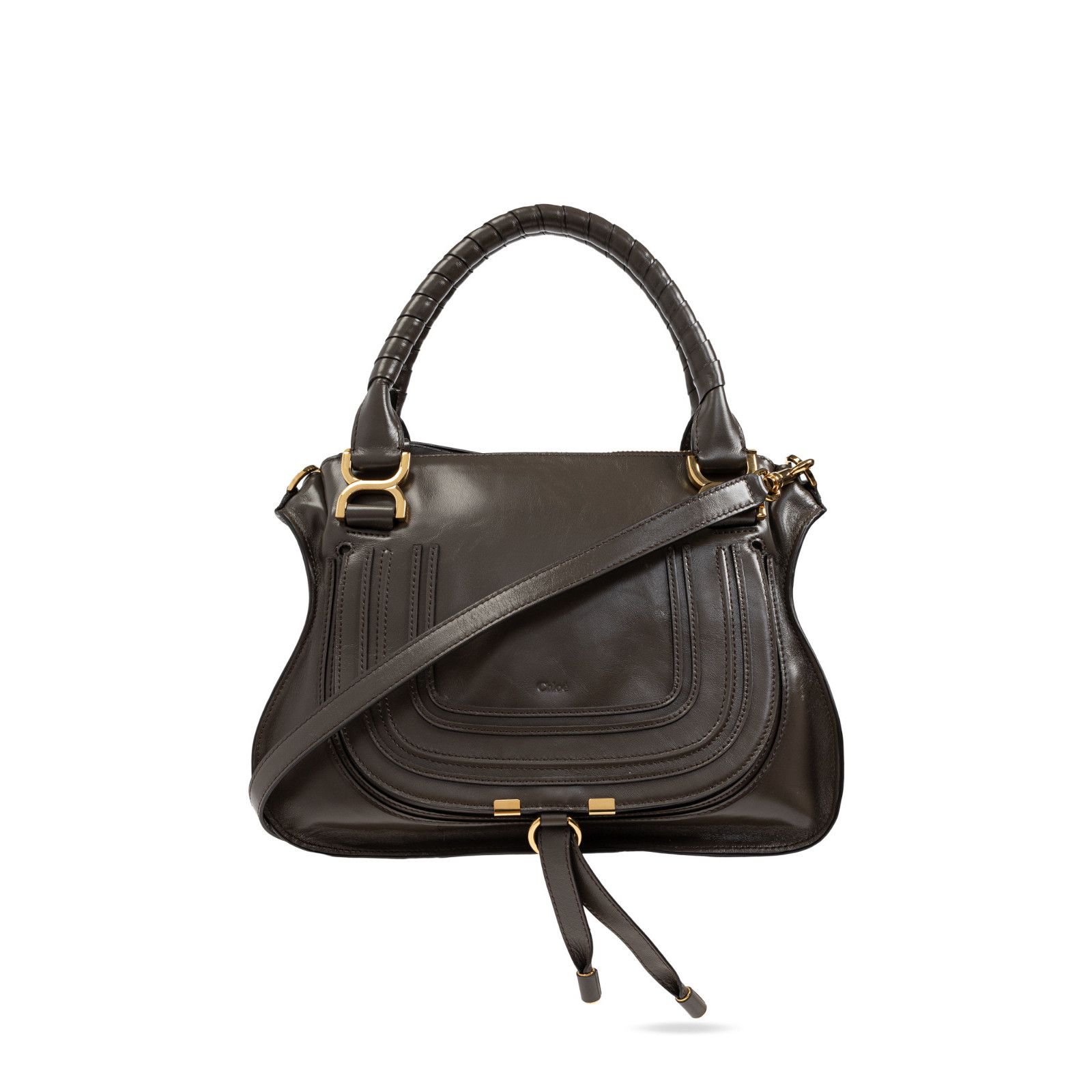 Chloe Chloe Medium Hobo Flannel Gray Grained Leather Shoulder Bag Size ONE SIZE - 1 Thumbnail