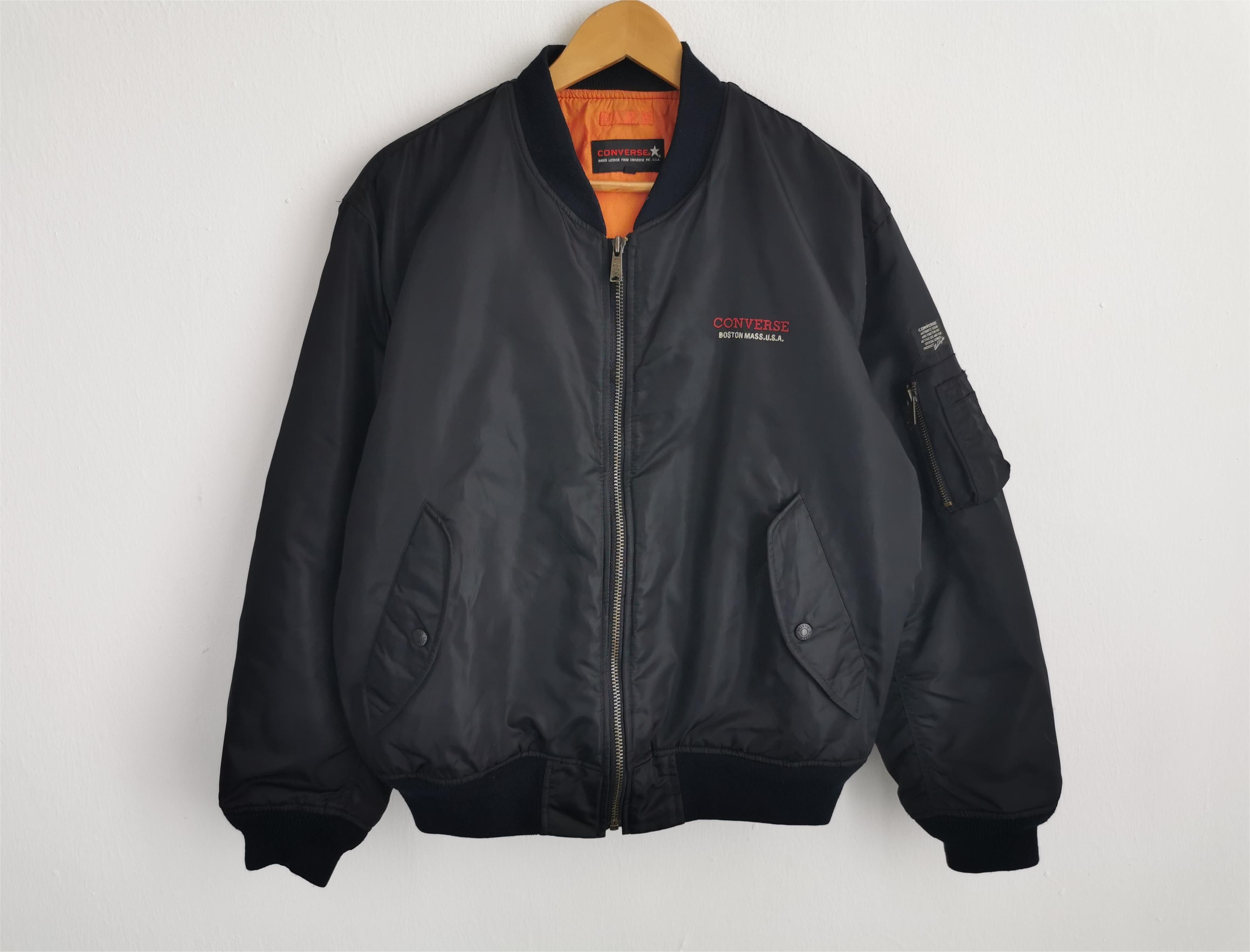 Converse Vintage Converse Bomber Nylon Jacket Size L Size US L / EU 52-54 / 3 - 2 Thumbnail