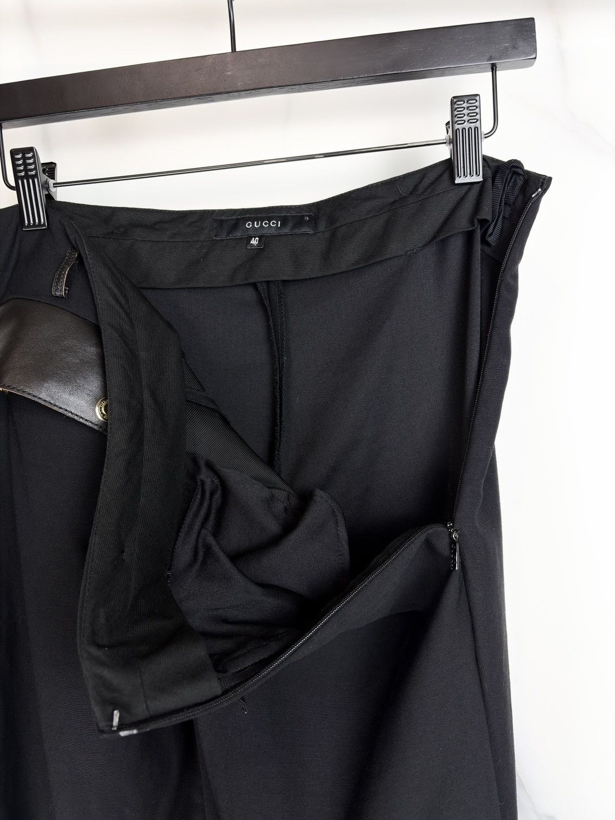 Gucci AW00 Gucci Tom Ford Vintage Leather Pocket Trousers Pants Size US 28 / EU 44 - 5 Thumbnail