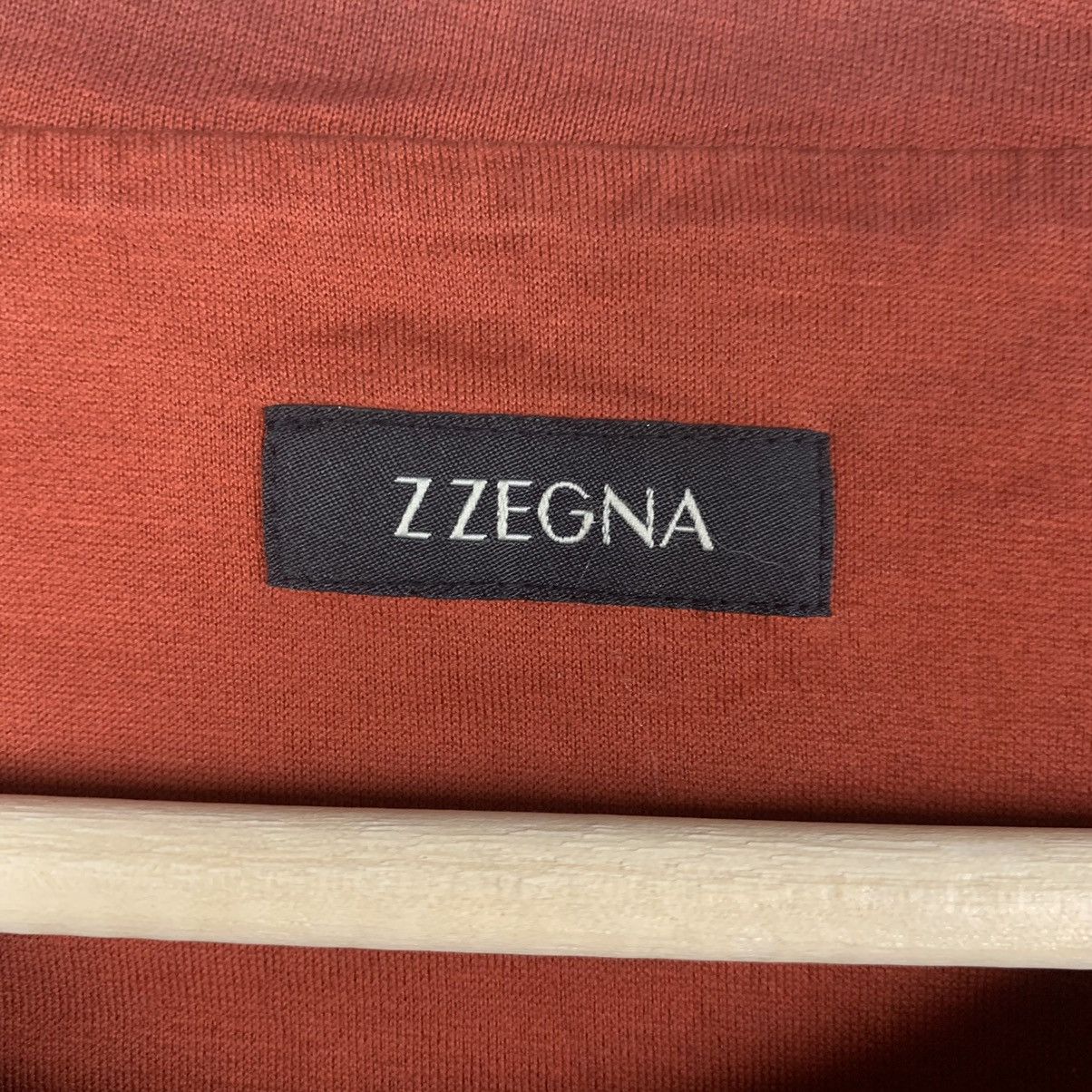 Z Zegna Z Zegna Luxury T Shirt Big Logo Size L Orange Italy Designer Size US L / EU 52-54 / 3 - 6 Thumbnail