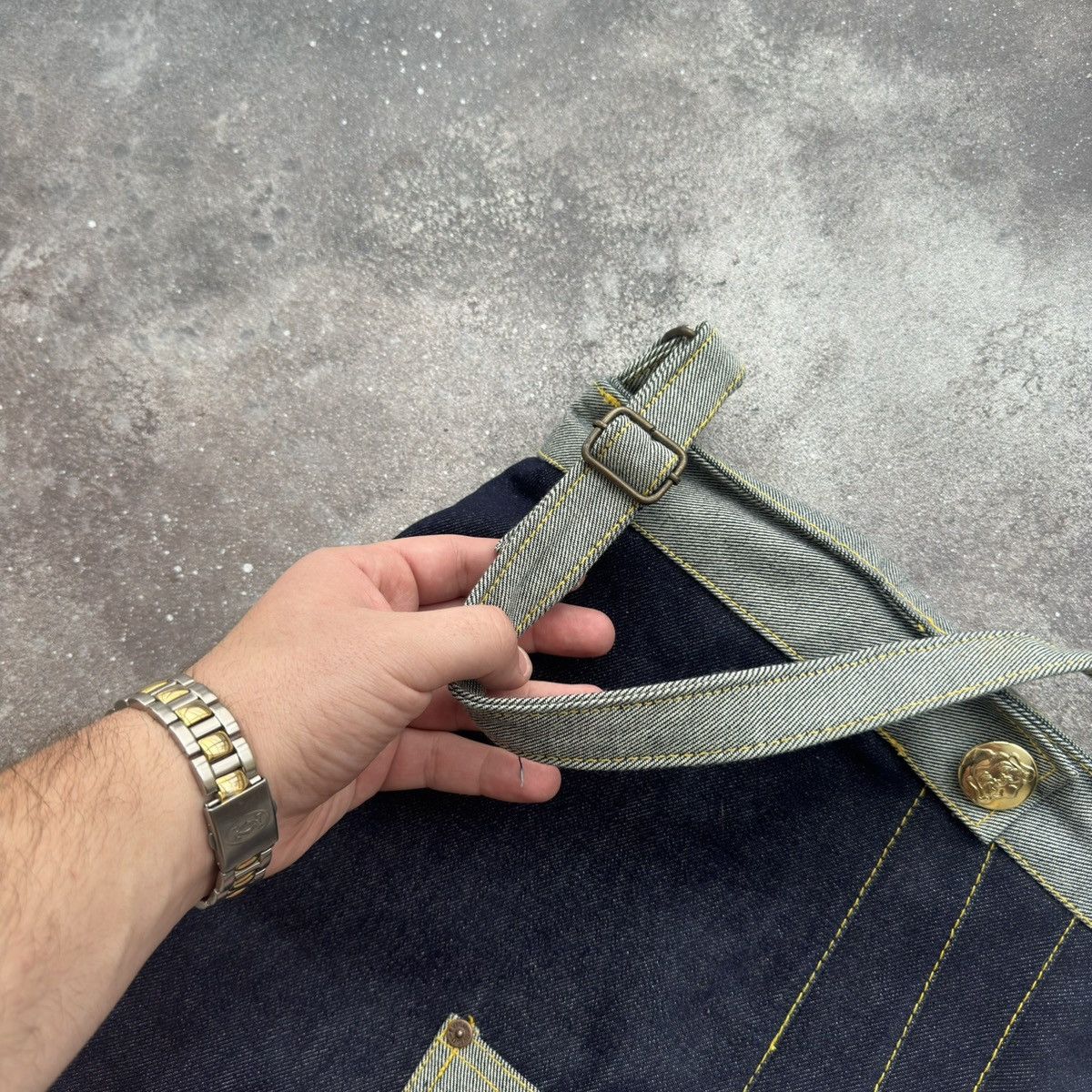 Evisu × Vintage Evisu Vintage Y2K Denim Shoulder Bag Size ONE SIZE - 3 Thumbnail