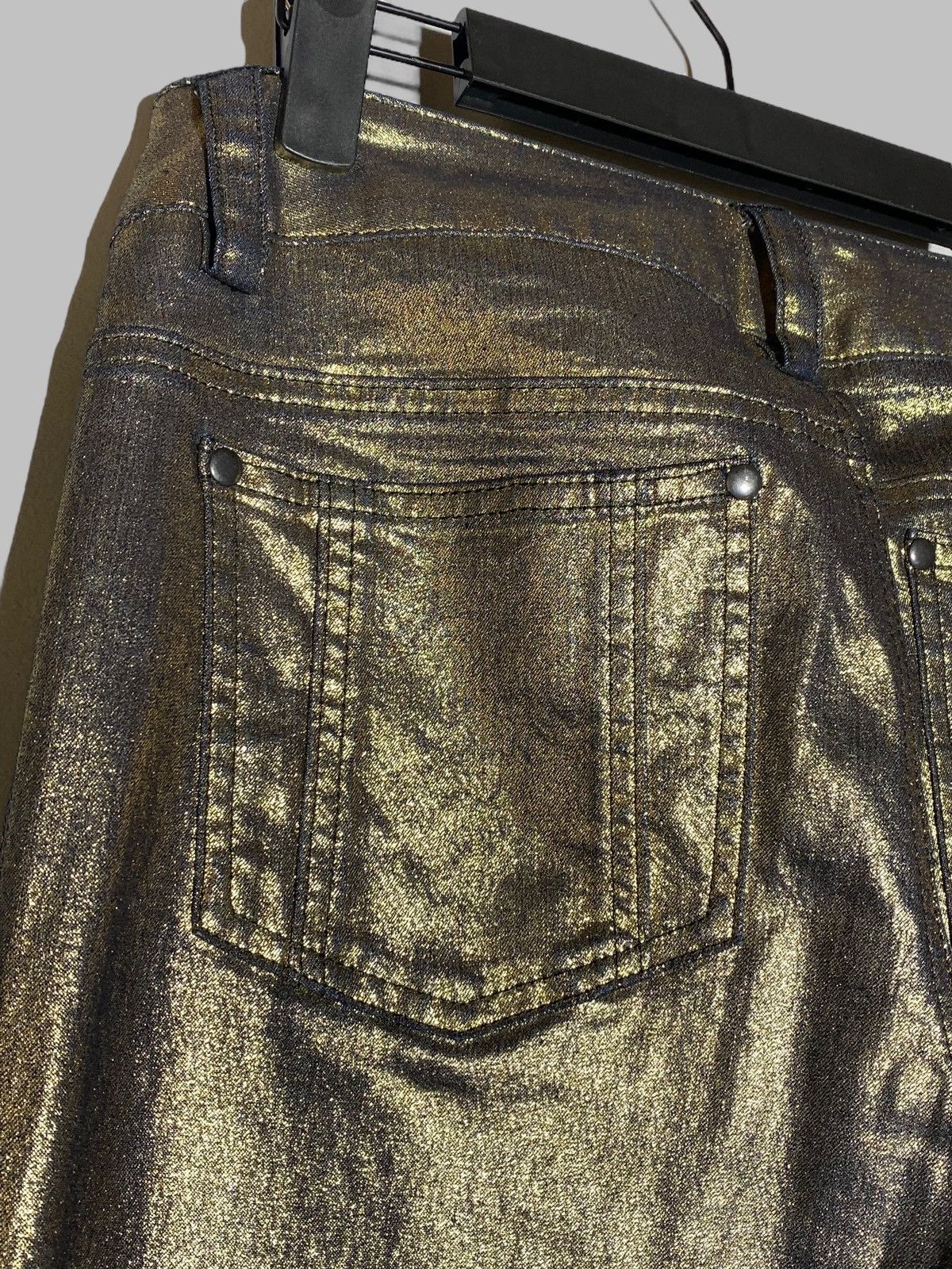 Alice + Olivia Alice + Olivia Shimmer Gold Women’s Pants Made In USA Size 30" / US 8 / IT 44 - 11 Thumbnail