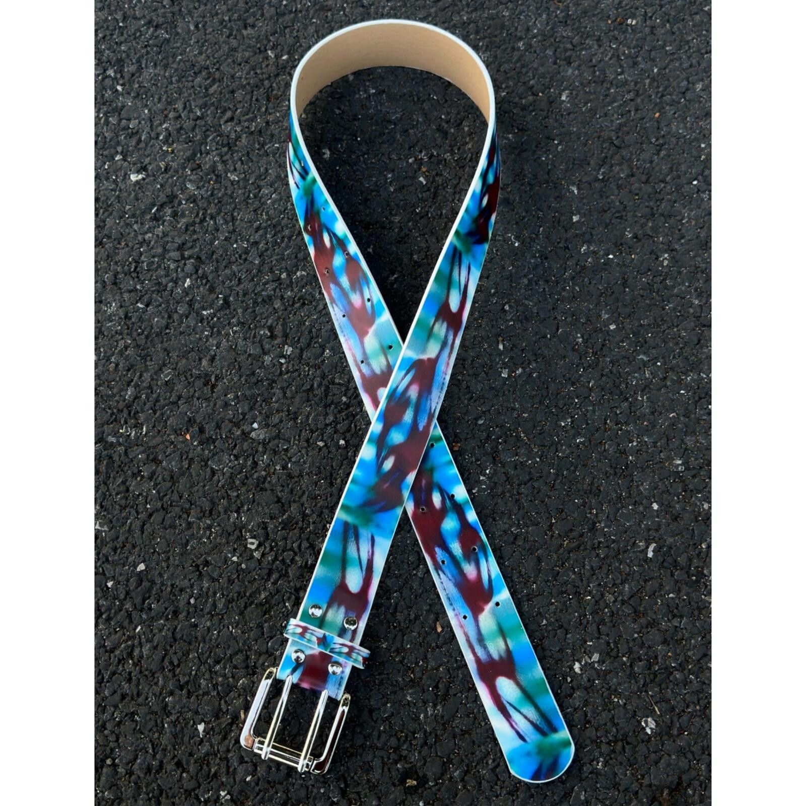 Other Neon Graffiti Paint-Splash Belt | Cyberpunk Blue Purple Size ONE SIZE - 3 Thumbnail