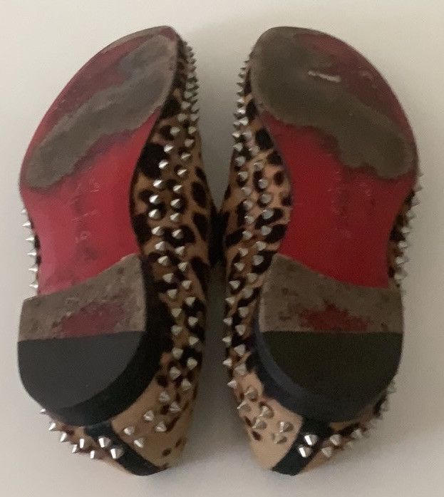Christian Louboutin CLouboutin Leopard Print pony hair men’s Spike Loafers Size US 9 / EU 42 - 10 Thumbnail