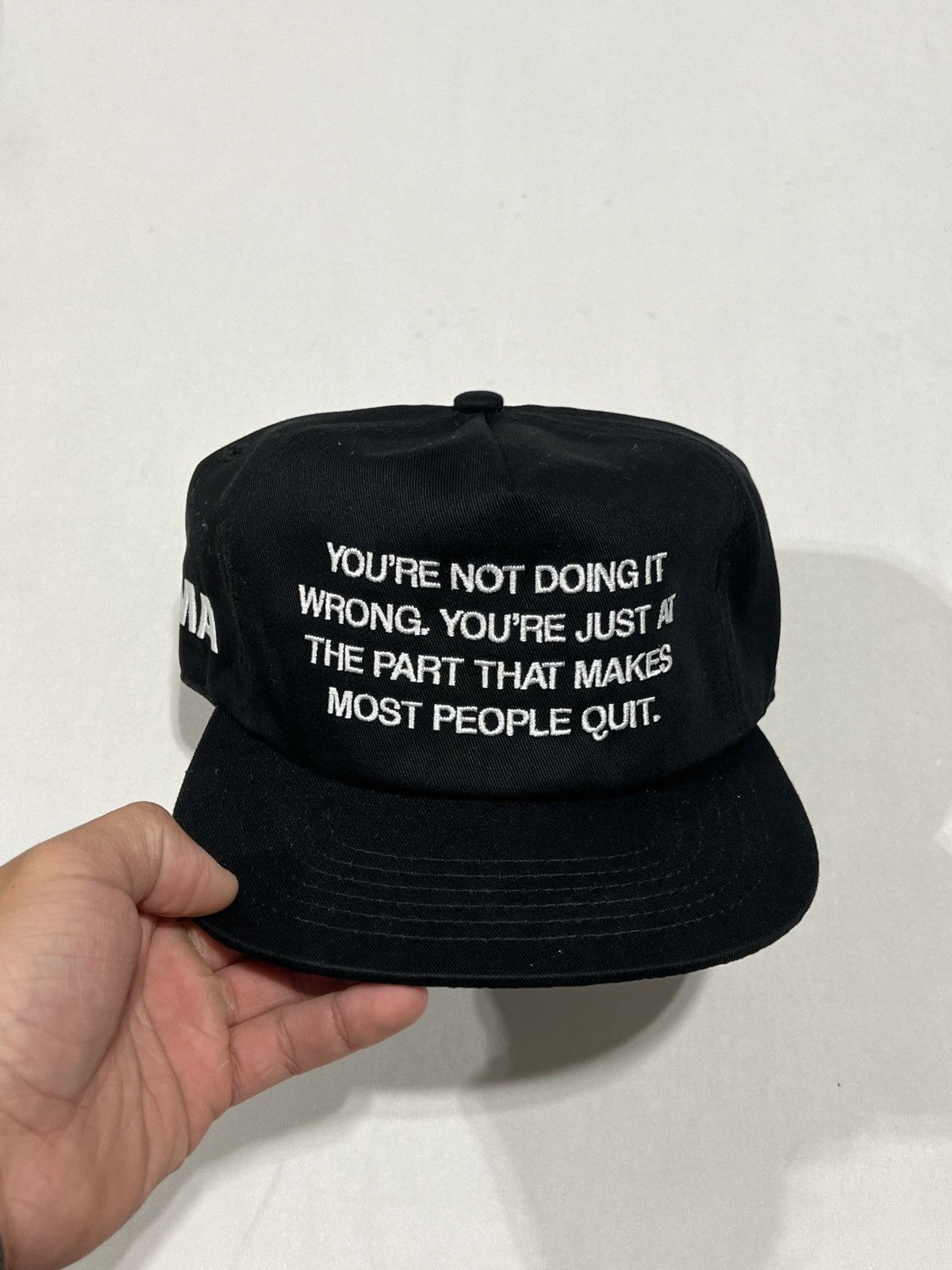 oMA STUDIOS oMA Studios Yankee SnapBack blk/white | Grailed