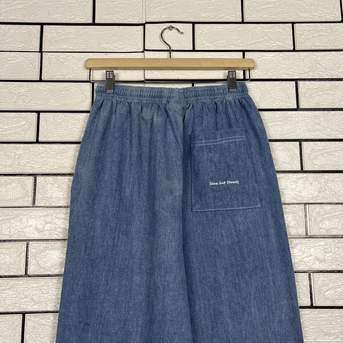 Japanese Brand SLOW RECORD HOUSE Asura Denim Sweat Pants #4214-C192 Size US 26 / EU 42 - 13 Thumbnail