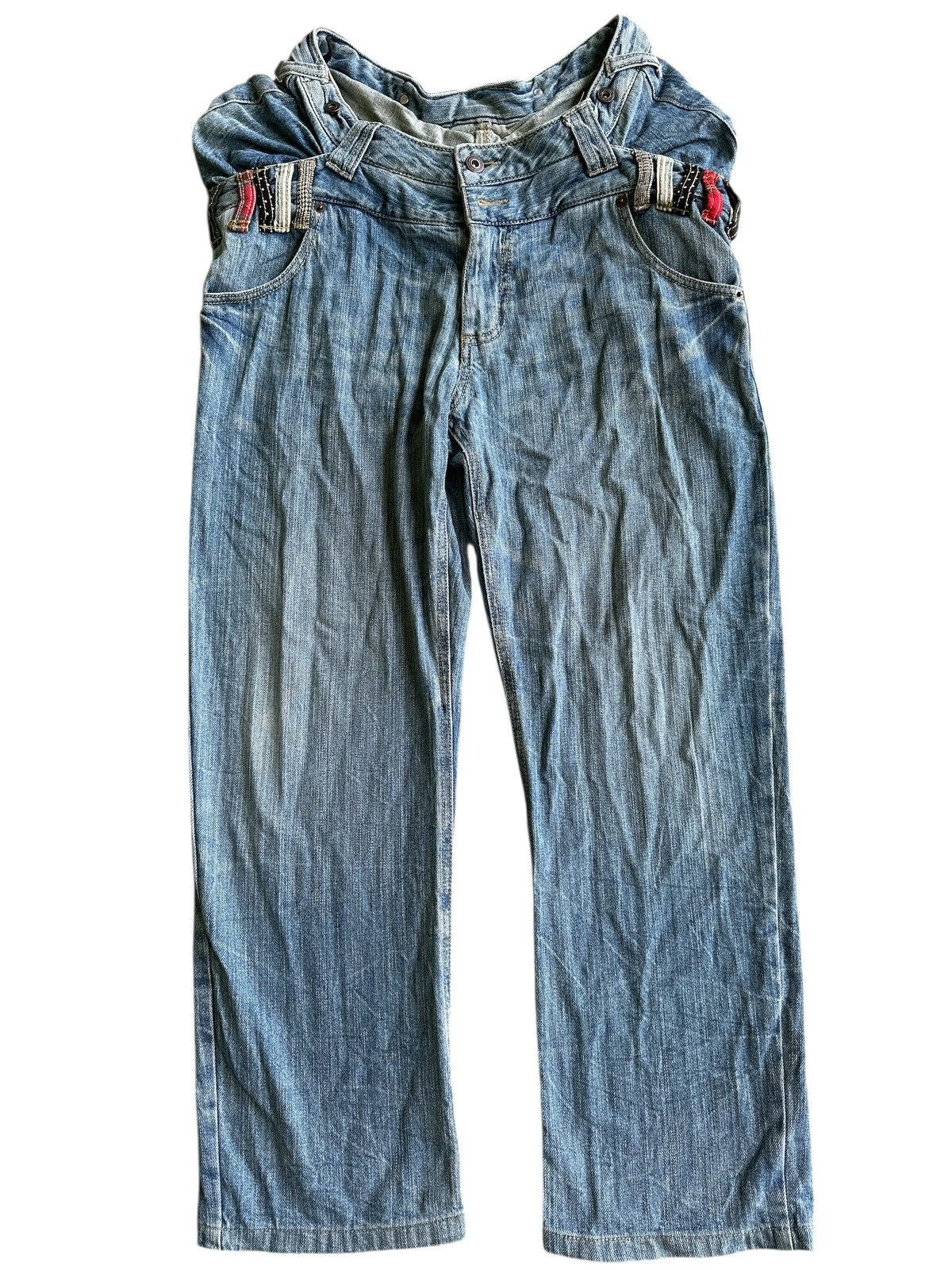 Kapital Double Waist Denim Blue Washed . Size US 30 / EU 46 - 1 Thumbnail