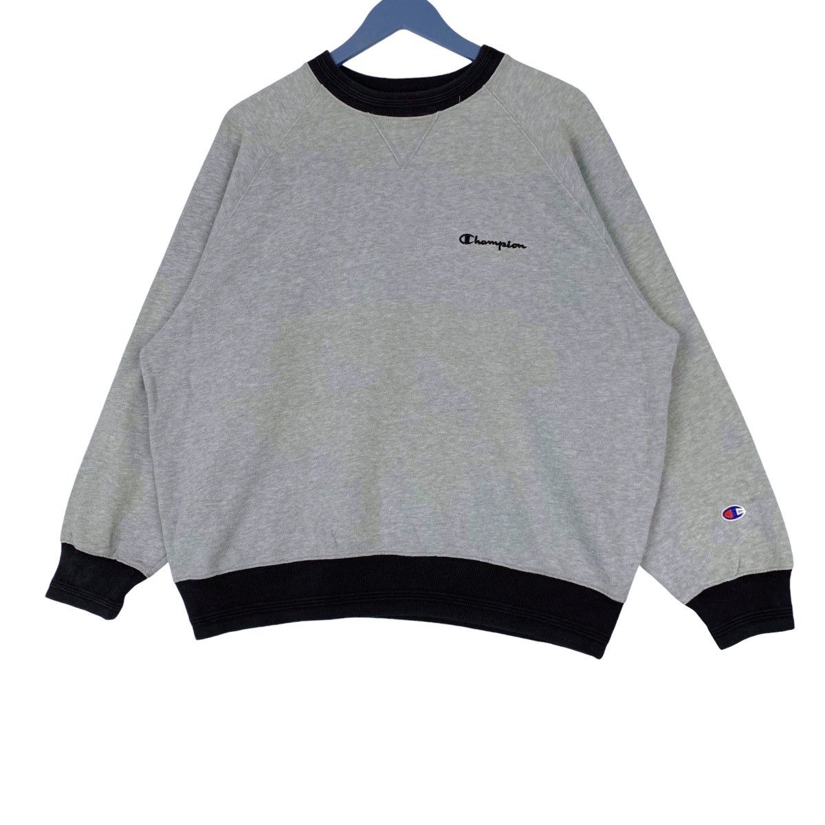 Champion × Vintage Vintage Champion Embroidered Logo Crewneck Sweatshirt Gray Size M / US 6-8 / IT 42-44 - 2 Thumbnail