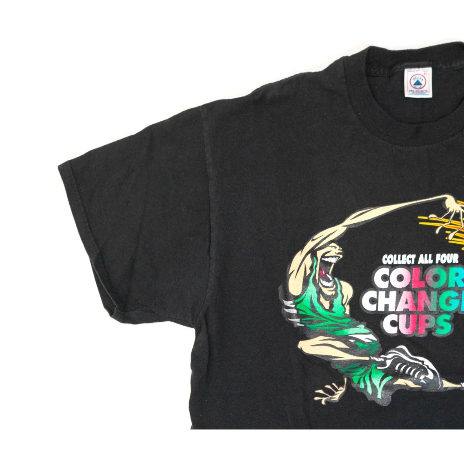 Delta VINTAGE Taco Bell T-Shirt Promo Men XL 90s Final Four Mountain Dew NCAA Black Short Sleeve Crew Neck Shirt Mens XL Size US XL / EU 56 / 4 - 5 Thumbnail