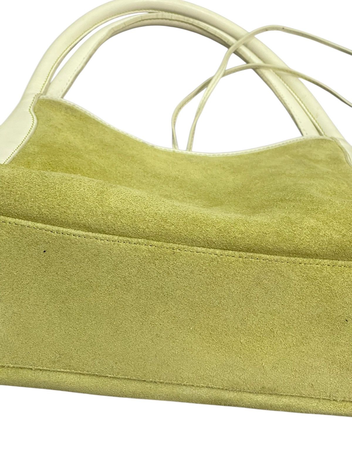 Leather Suede Leather Natural Beauty Basic Crescent Hand Bag 1🟩3 Size ONE SIZE - 9 Thumbnail
