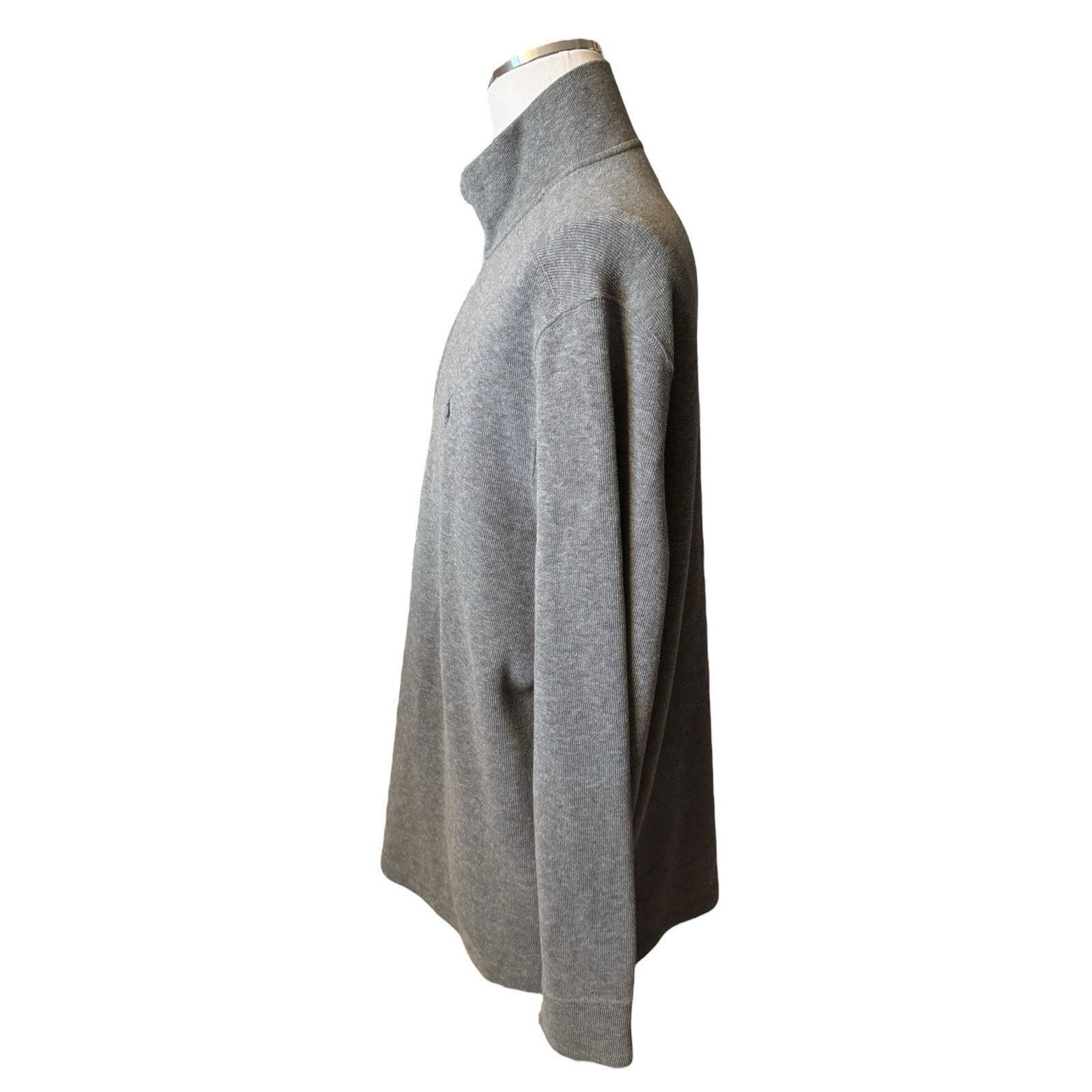 Polo Ralph Lauren Ralph Lauren Polo Gray Quarter Zip Pullover Sweater Size US XL / EU 56 / 4 - 3 Thumbnail