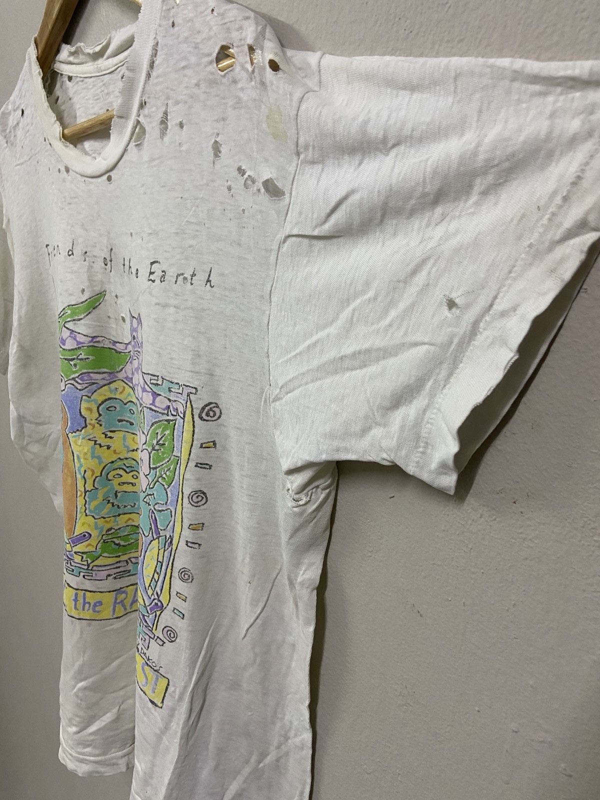 Band Tees × Vintage Crazy Distressed Paul McCartney 89/90 World Tour Size US L / EU 52-54 / 3 - 6 Thumbnail