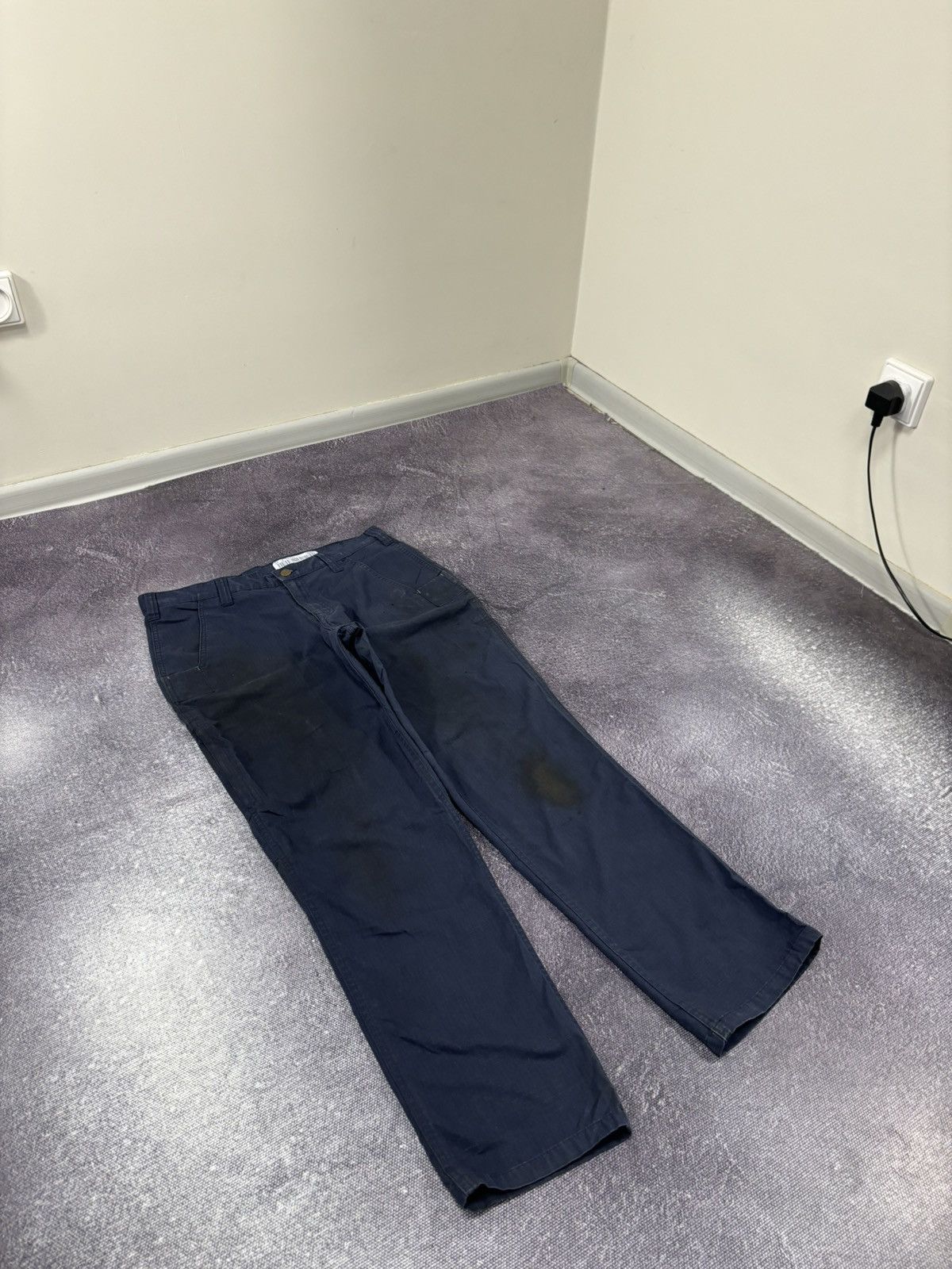 Carhartt Vintage Carhartt USA Navy Work Relaxed Fit Hype Pants Size US 30 / EU 46 - 8 Thumbnail
