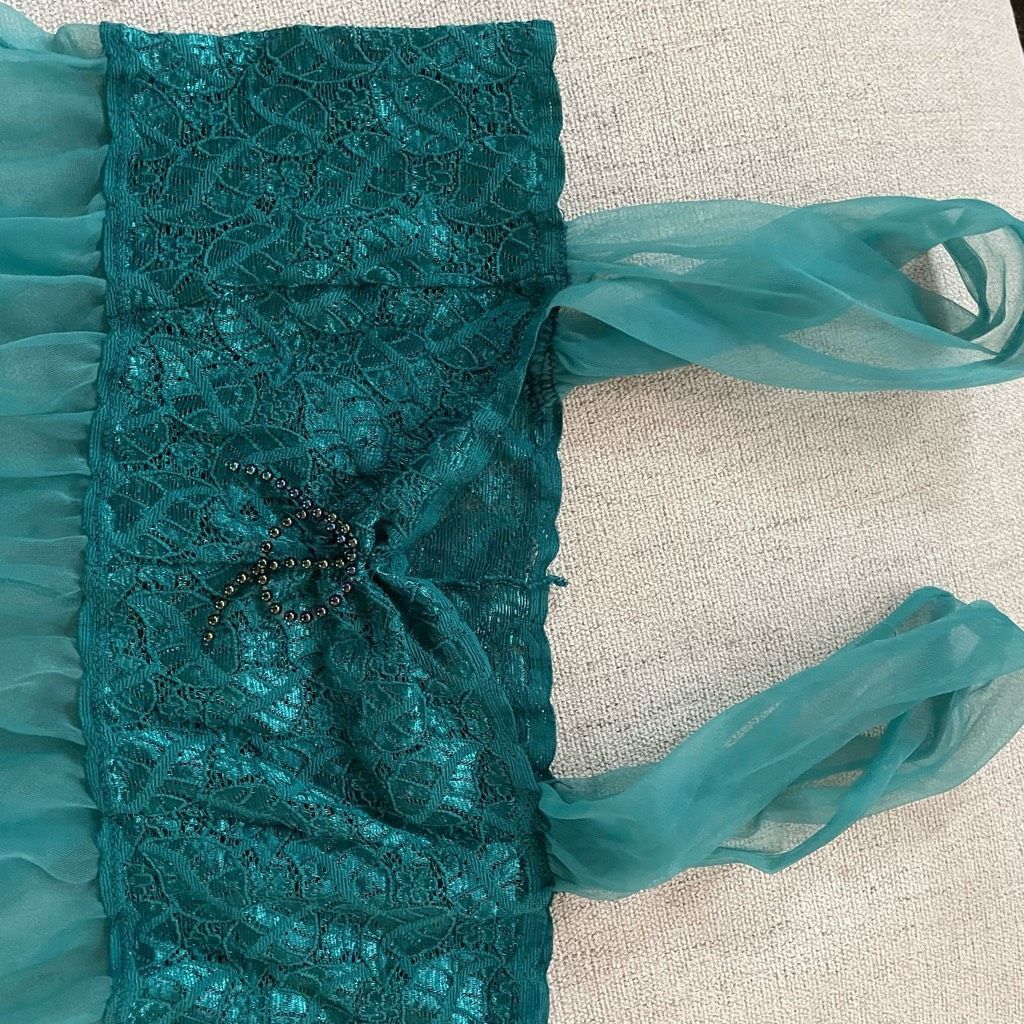 Other NWT 3pc Green Lingerie Set Teddy Panties Shirt Length Sheer Size ONE SIZE - 9 Thumbnail