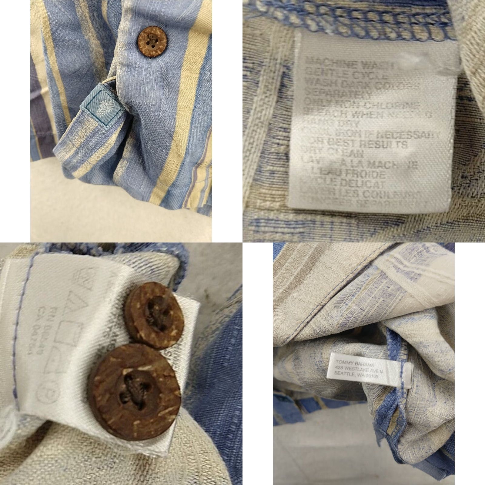 Tommy Bahama Tommy Bahama Button-Up Shirt Plaids & Checks 100% Silk Pocket Original Fit L Multicolor Men’s XL Short Sleeve Button-Front Mens Size US L / EU 52-54 / 3 - 8 Thumbnail
