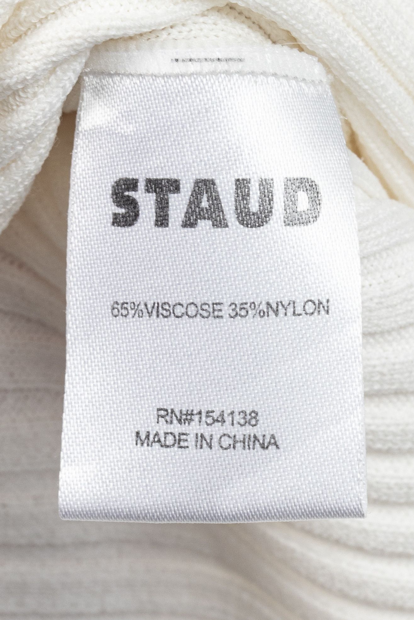 Staud STAUD Shoko Tan & White Colourblock Sweater Dress Size XL / US 12-14 / IT 48-50 - 9 Thumbnail