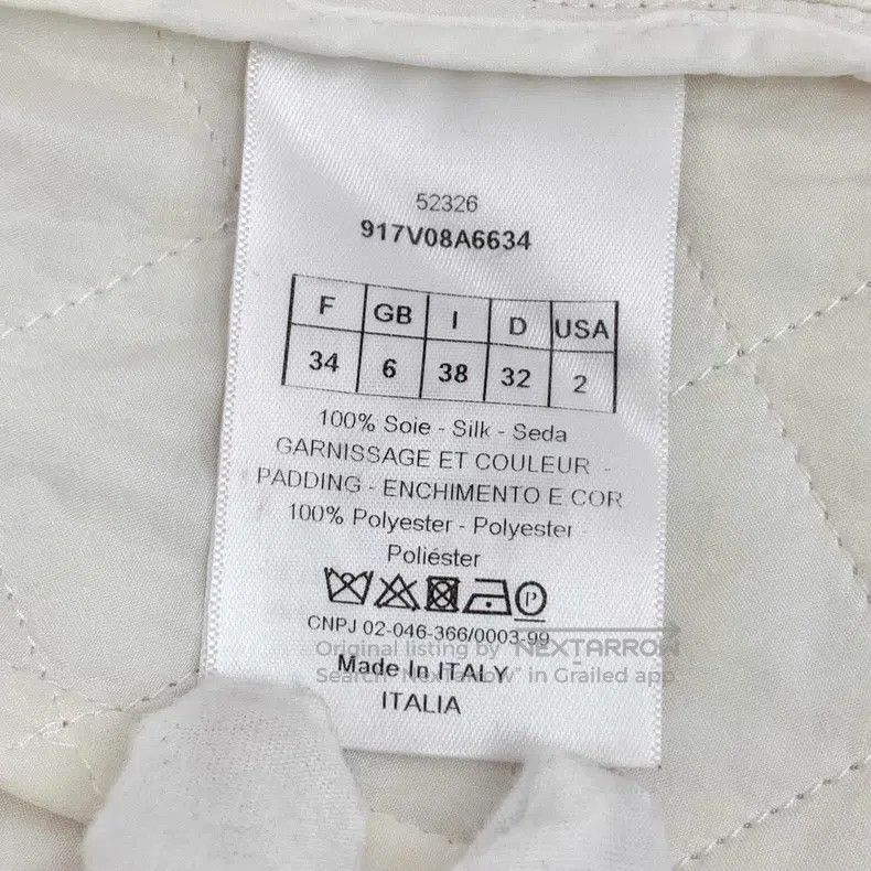 Dior Dior White diamond checkered bee embroidery mulberry silk Size XXS / US 00 / IT 34 - 7 Thumbnail