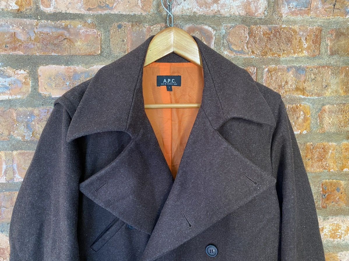 A.P.C. AW2003 Double collar wool heavy coat parka Size US M / EU 48-50 / 2 - 3 Thumbnail