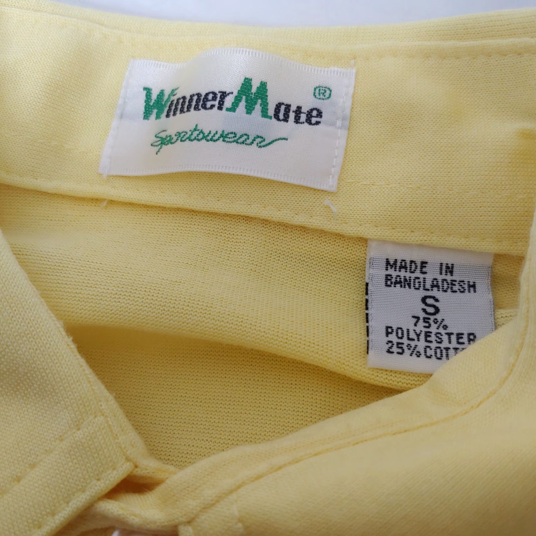 Vintage VINTAGE Winner Mate Sportswear FOE Polo Shirt Short Sleeve Men S Yellow Embroidered Pocket Size US S / EU 44-46 / 1 - 4 Thumbnail