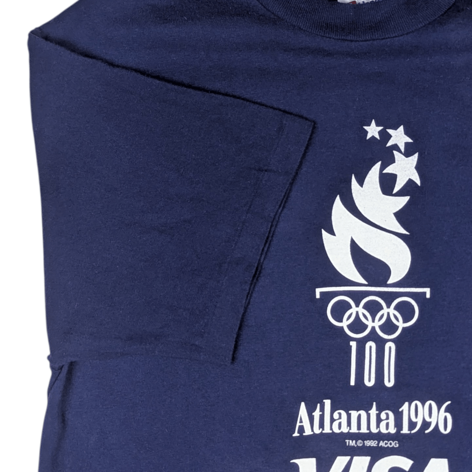 USA Olympics 1996 Olympics Atlanta Vintage Tee Shirt Single Stitches Size US M / EU 48-50 / 2 - 8 Thumbnail