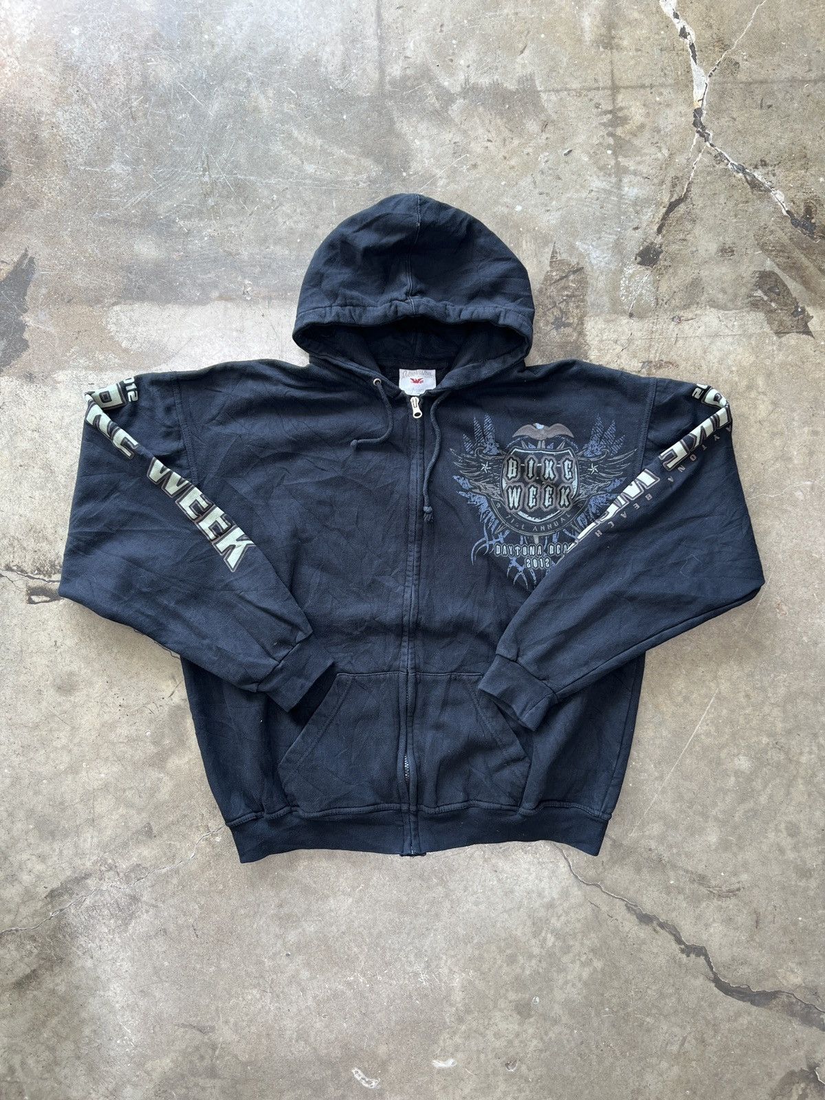 Vintage 2012 Bike Week Daytona Beach Zip Up Hoodie XL Size US XL / EU 56 / 4 - 5 Thumbnail