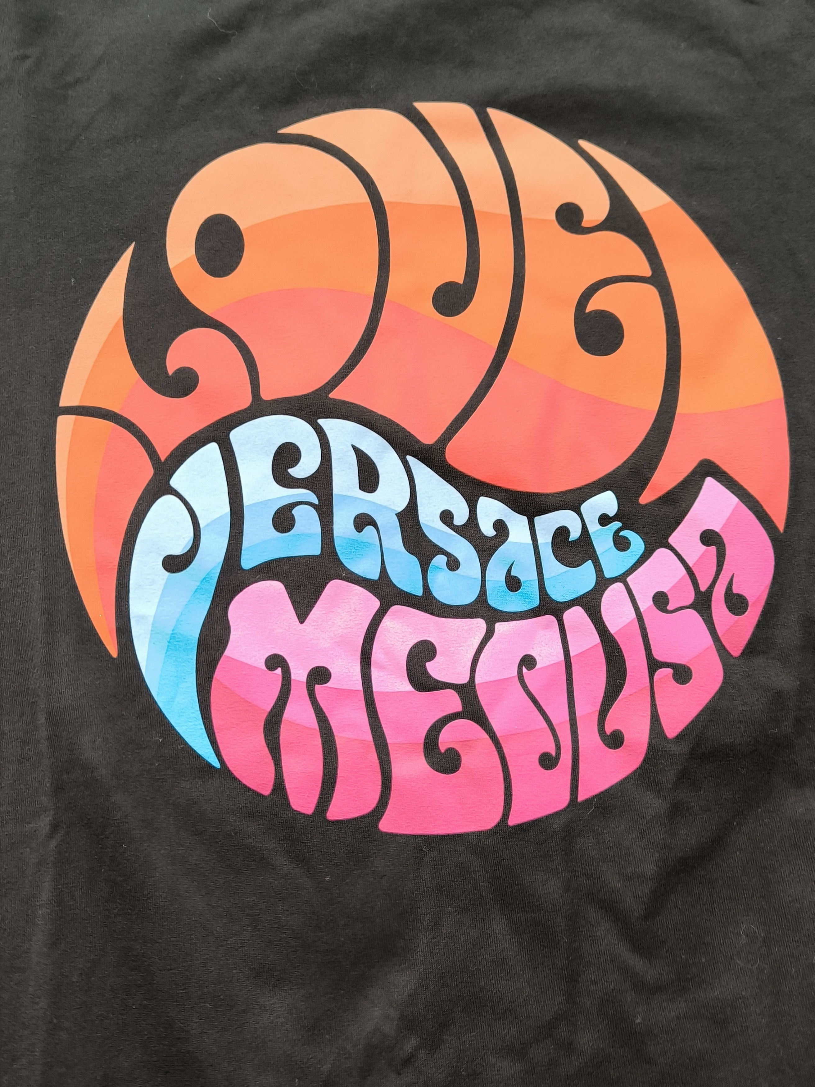 Versace Versace Medusa Psychedelic Graphic T-Shirt Black 2XL Size US XXL / EU 58 / 5 - 2 Thumbnail