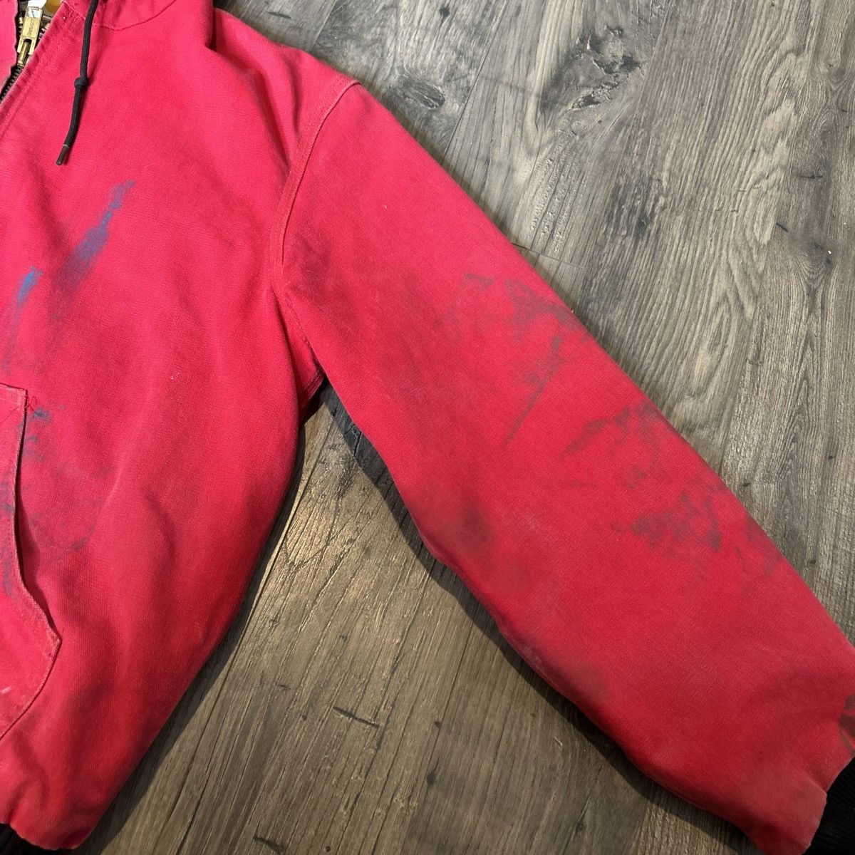 Carhartt Vintage carhartt j130 red hooded workwear jacket Size US S / EU 44-46 / 1 - 5 Thumbnail