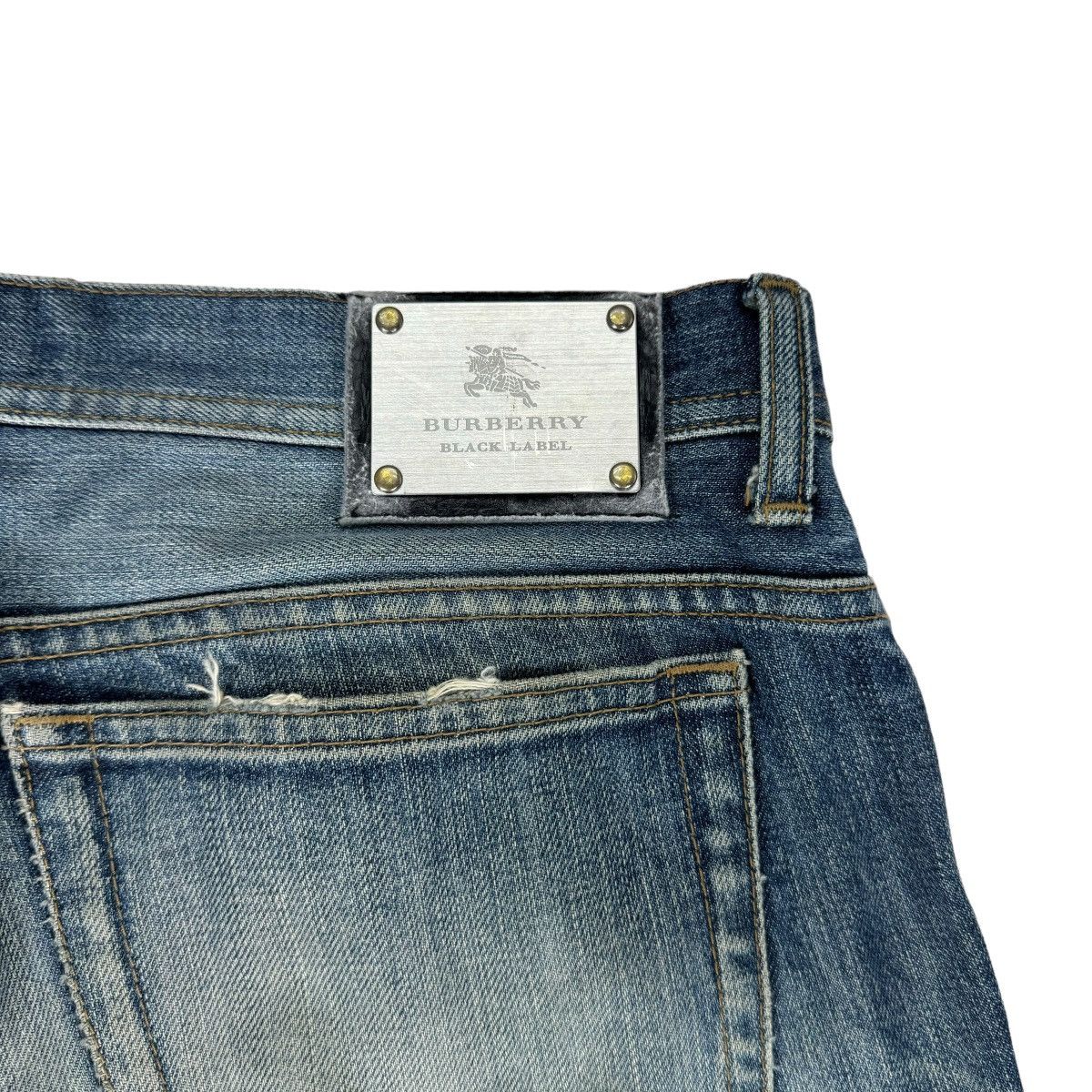 Burberry 🌟BURBERRY BLACK LABEL PATCHWORK DENIM JEANS Size US 34 / EU 50 - 7 Thumbnail