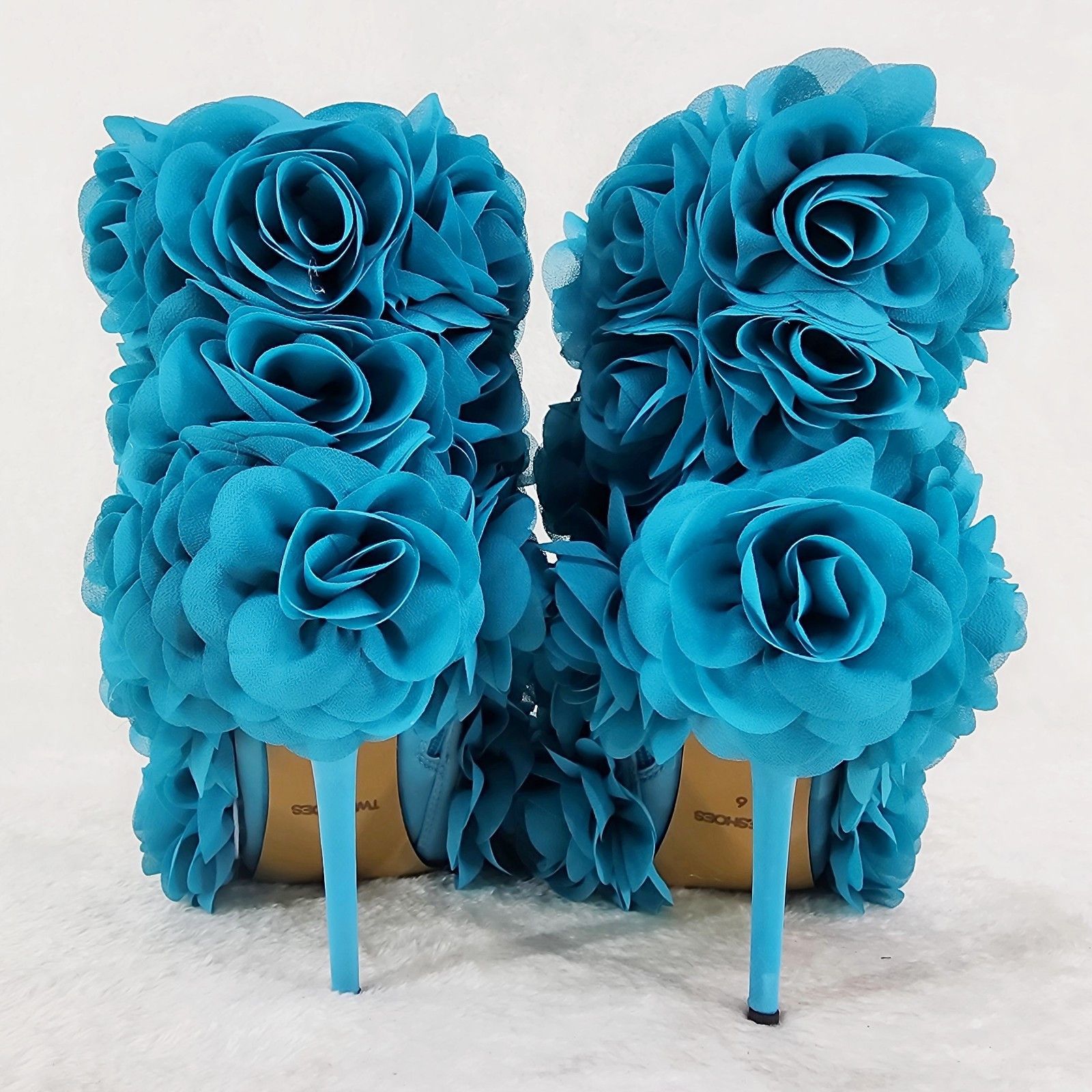 Other Beauty 3D Flowers Floral High Heel Elegant Evening Party An Size US 6 / IT 36 - 3 Thumbnail