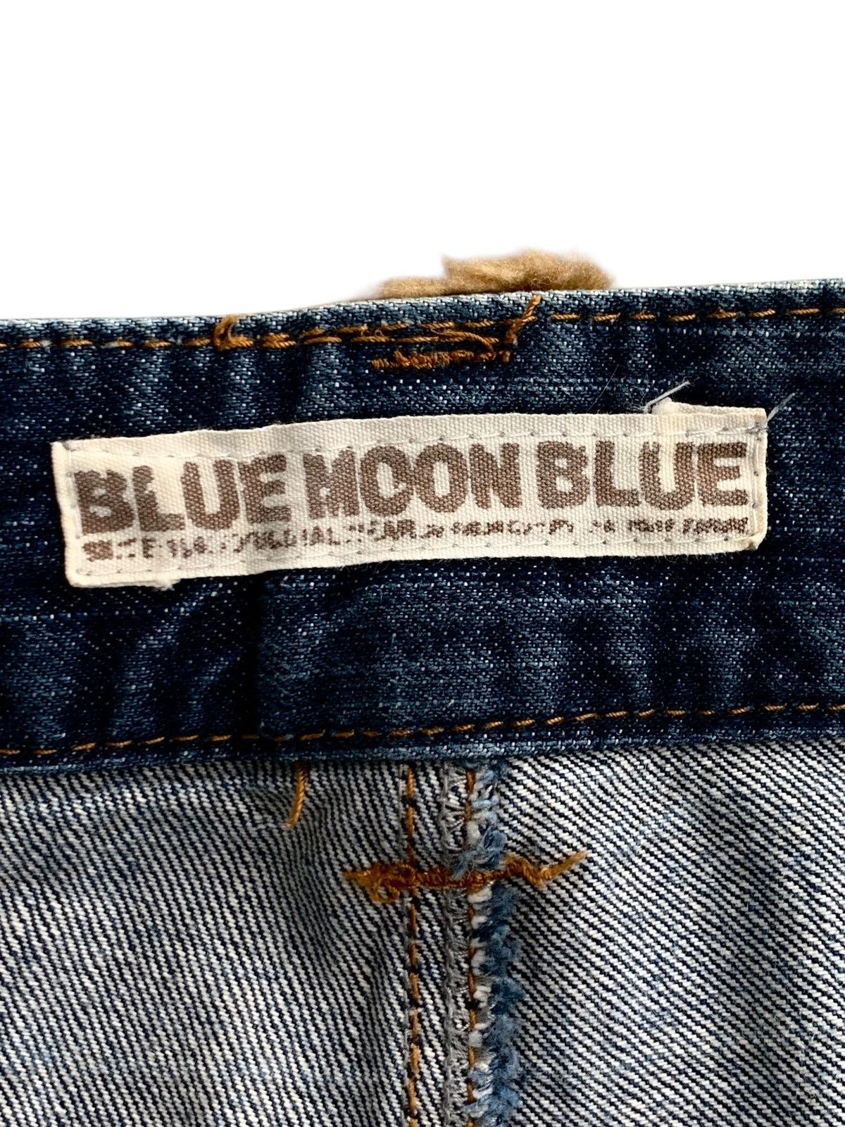 If Six Was Nine × Japanese Brand × Vintage Vintage Y2k Blue Moon Blue Hairy Jeans Japanese Style 🇯🇵 Size 30" / US 8 / IT 44 - 10 Thumbnail