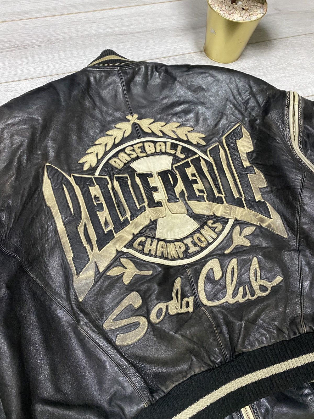 Pelle Pelle Pelle Pelle 🔥SODA 2in1 vest vintage hood leather bomber Marc Size US XL / EU 56 / 4 - 12 Thumbnail