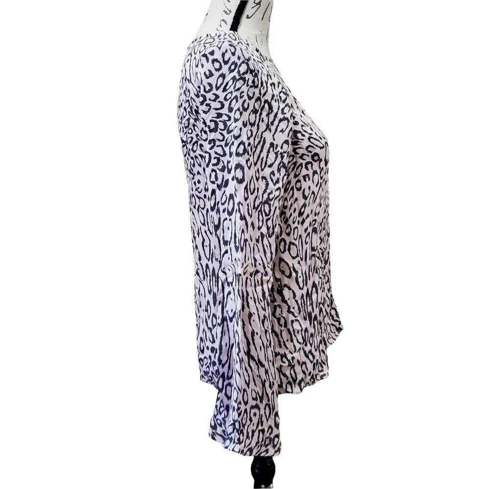 L'AGENCE L'Agence Women's Size XS Pale Pink & Gray Animal Print Dylan Size XS / US 0-2 / IT 36-38 - 2 Thumbnail