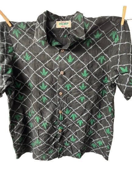 Designer × Vintage Hawaiin Shirt Hemp Size US L / EU 52-54 / 3 - 1 Thumbnail