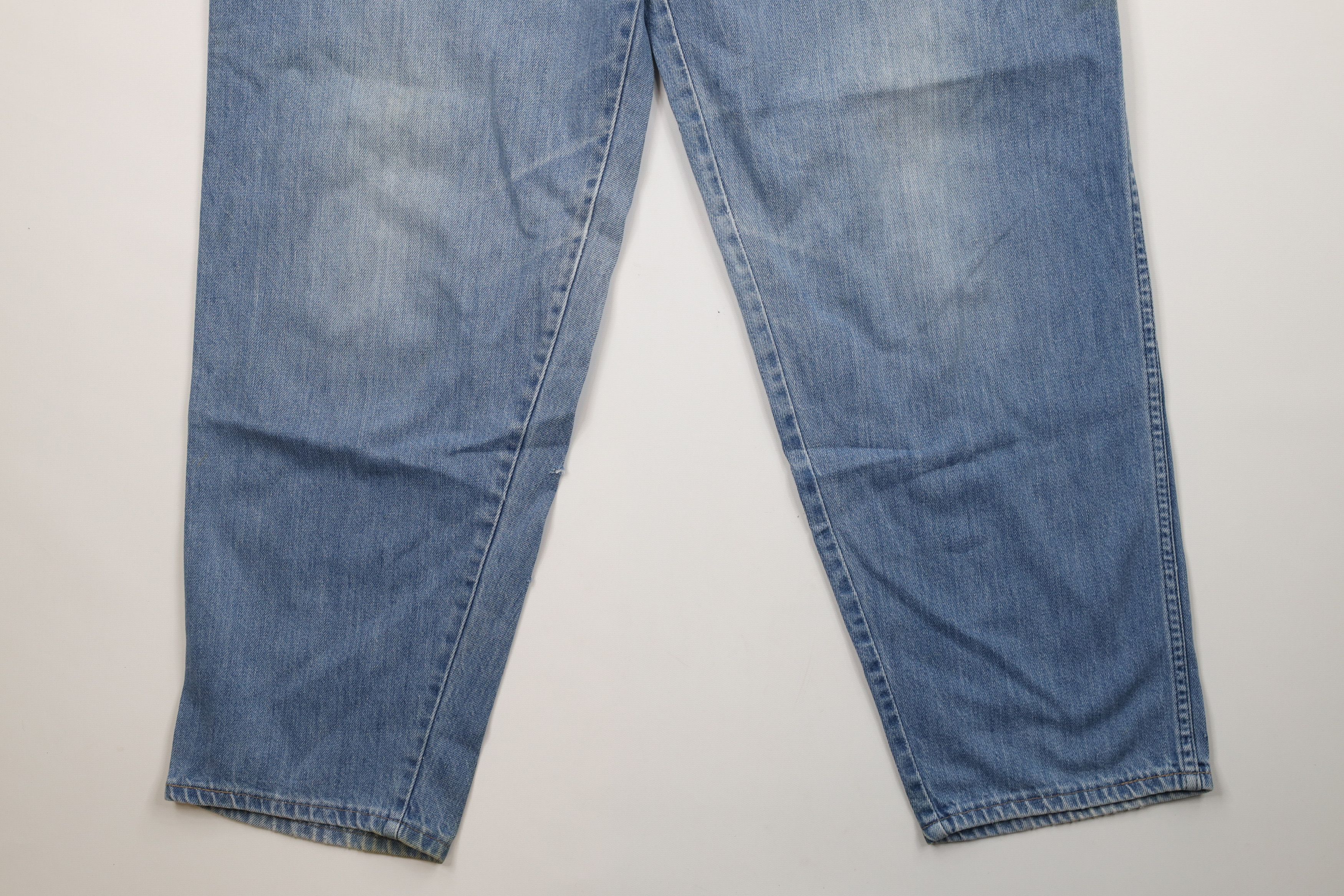 Vintage Vintage 90s Streetwear Pleated Baggy Loose Fit Denim Jeans Size US 34 / EU 50 - 4 Thumbnail