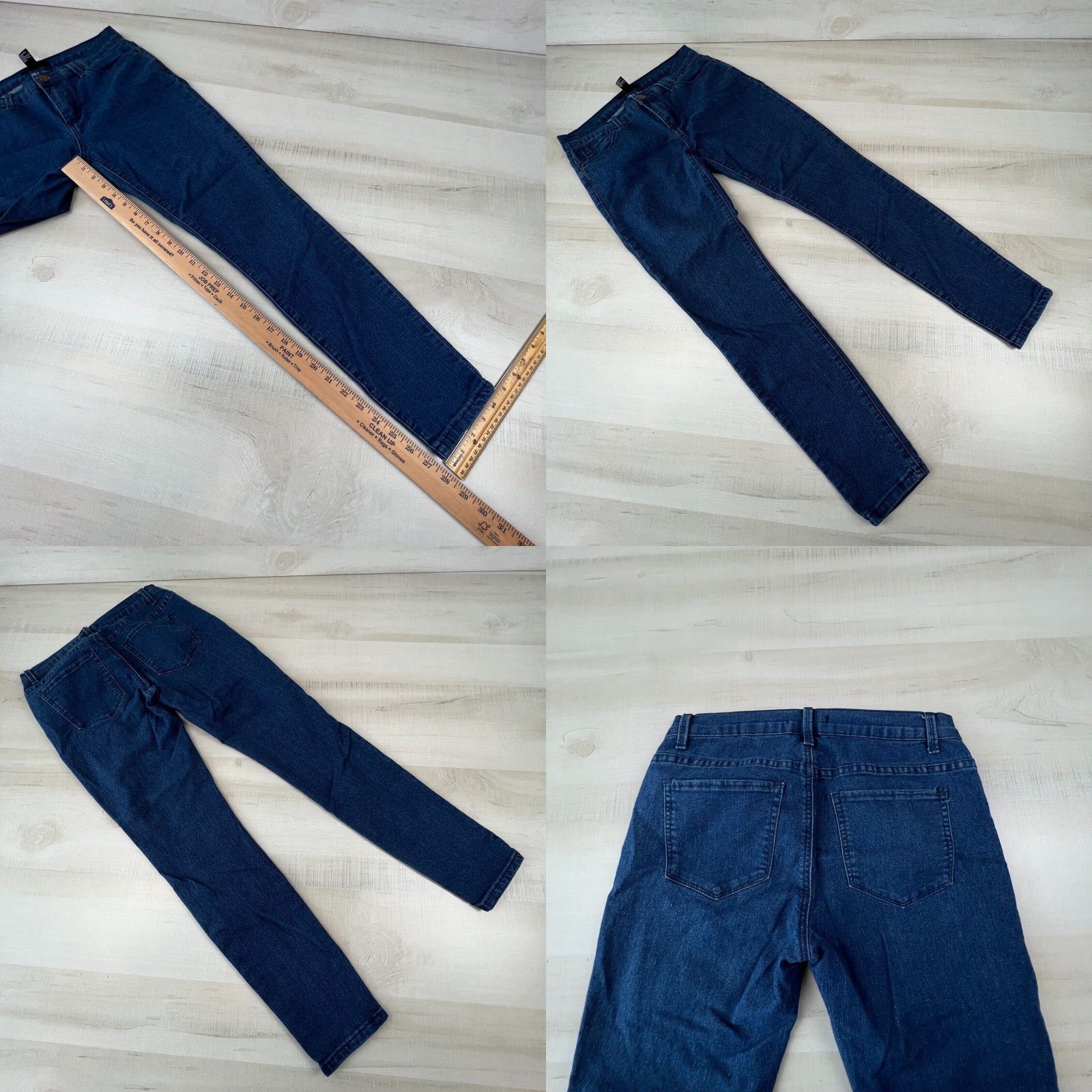 Vintage XXI Women's 28 Mid Rise Skinny Jeans Medium Wash Blue Denim Stretch Size 28" / US 6 / IT 42 - 8 Thumbnail