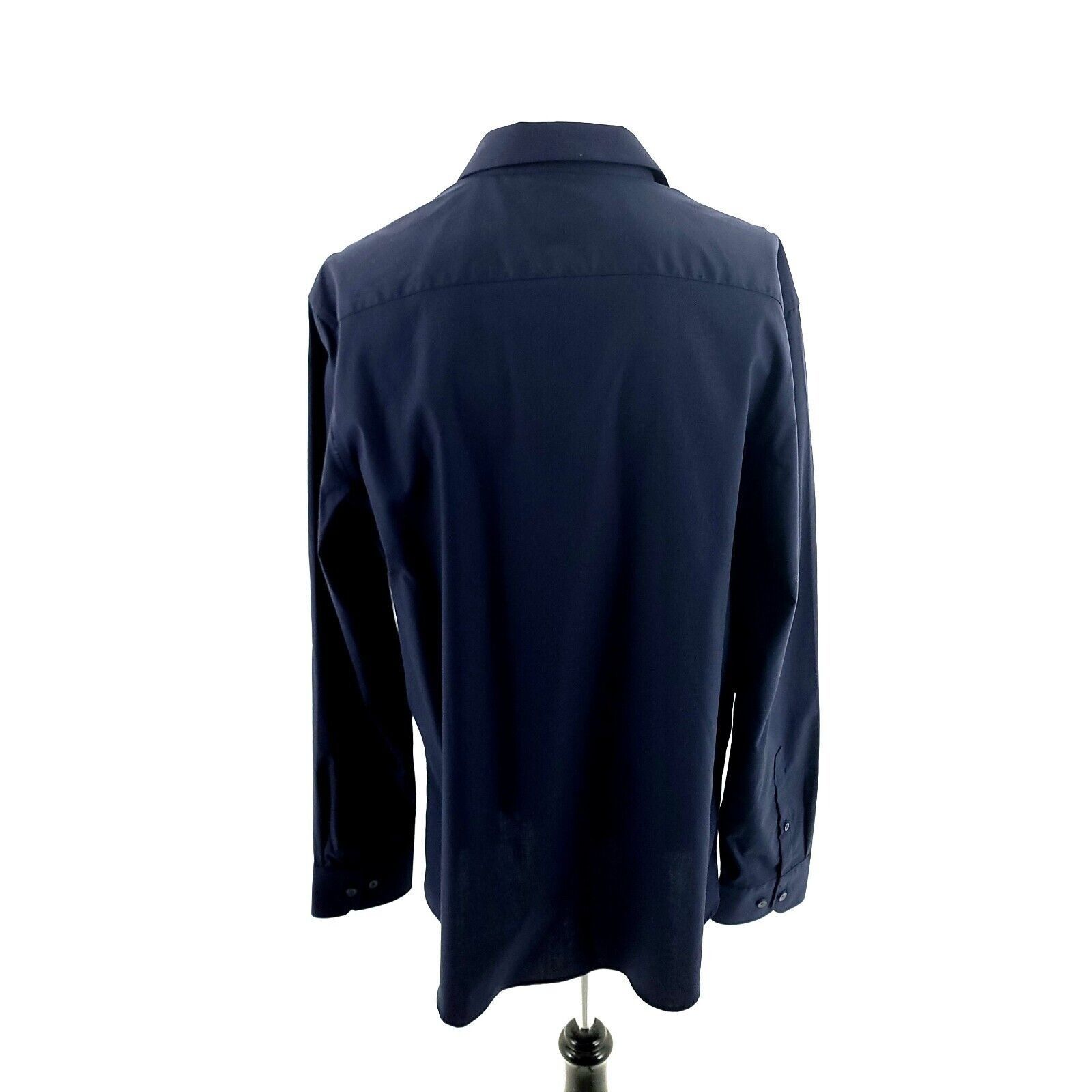 Calibrate NEW Calibrate XL Dark Blue Non Iron Button Front Dress Shirt Size US XL / EU 56 / 4 - 4 Thumbnail