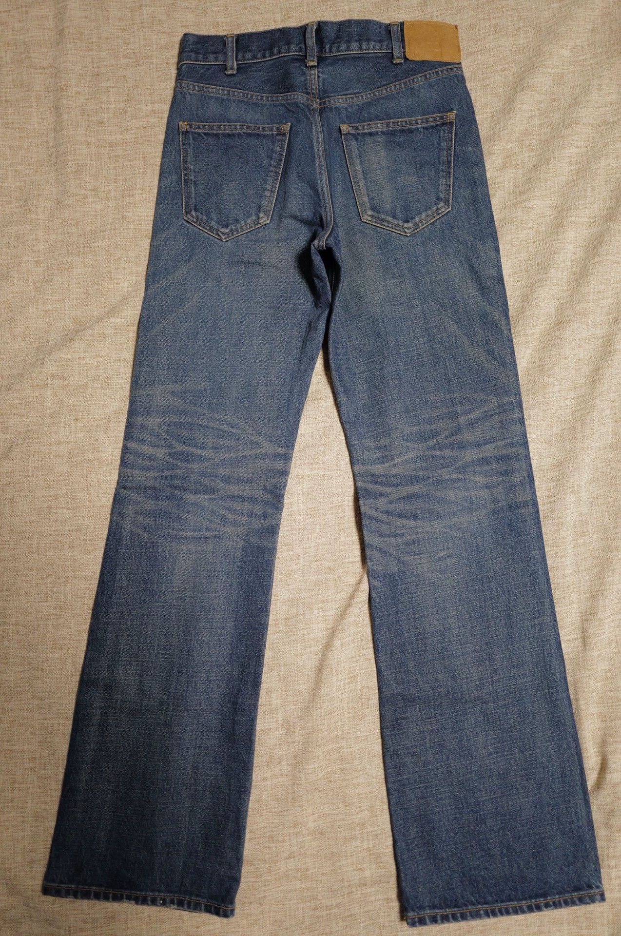 Celine Celine SS20 Serge Blue Washed Flared Jeans Asian Fit Unisex Size 27" / US 4 / IT 40 - 2 Thumbnail