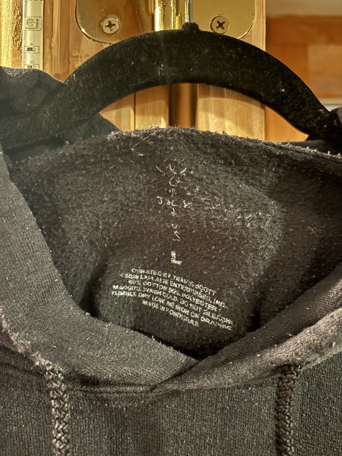 Travis Scott Jackboys Cracked Hoodie - Large Mens Black Size US L / EU 52-54 / 3 - 3 Thumbnail