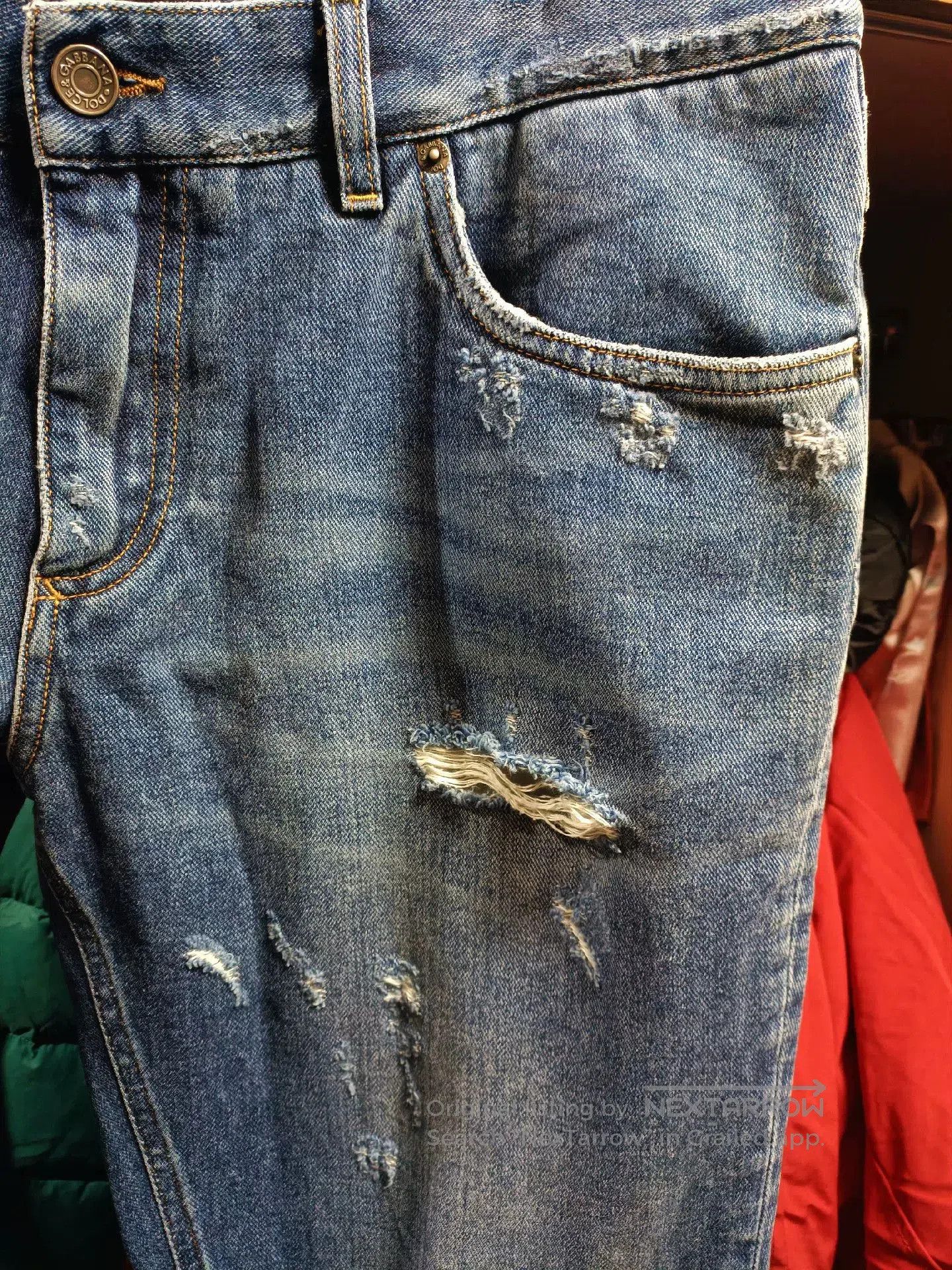 Dolce & Gabbana Dolce & Gabbana Sacred Heart Crown Bee Jeans. Size US 36 / EU 52 - 6 Thumbnail