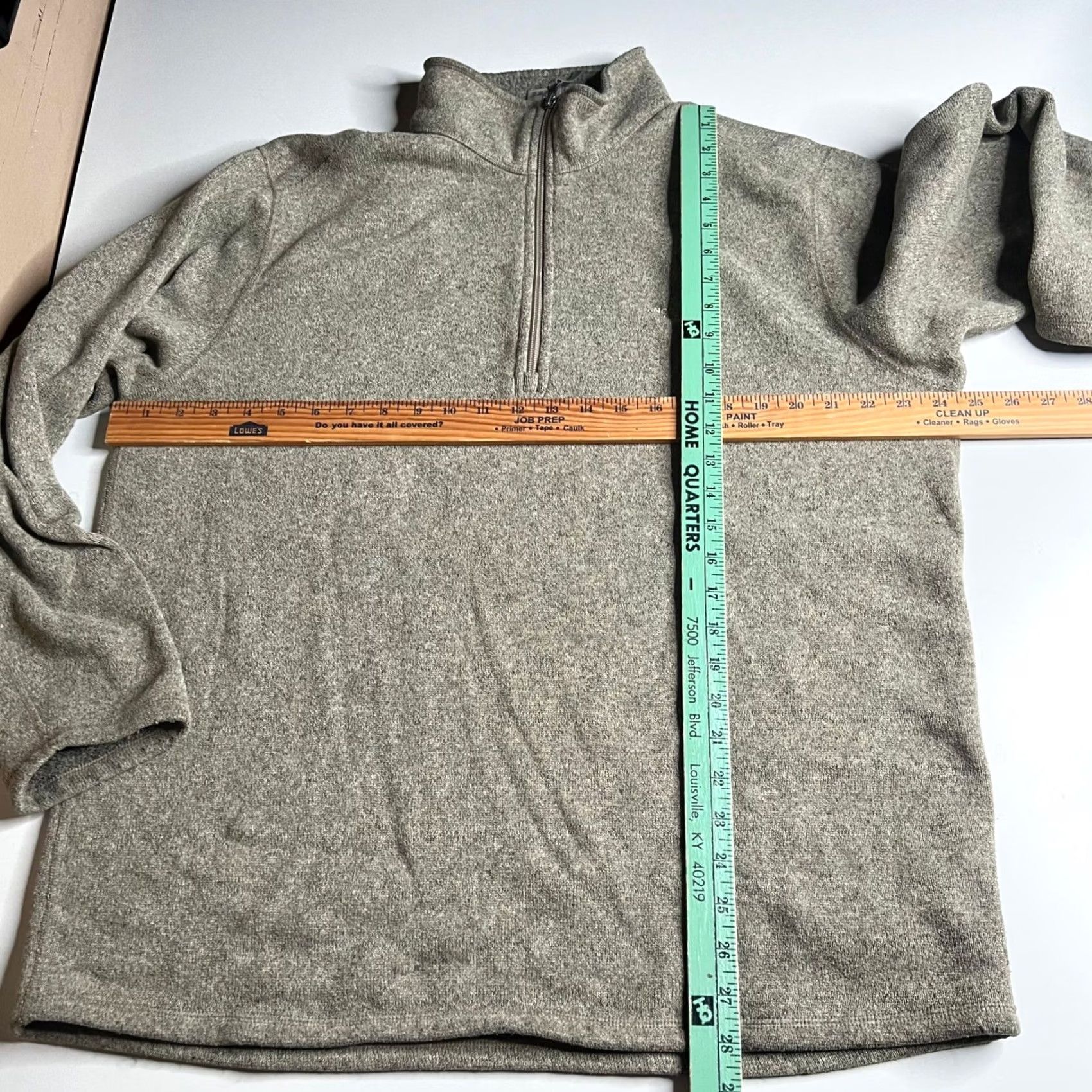 The North Face The North Face Mens Gordon Lyons Quarter Zip Fleece Pullover Oatmeal XL Size US XL / EU 56 / 4 - 3 Thumbnail