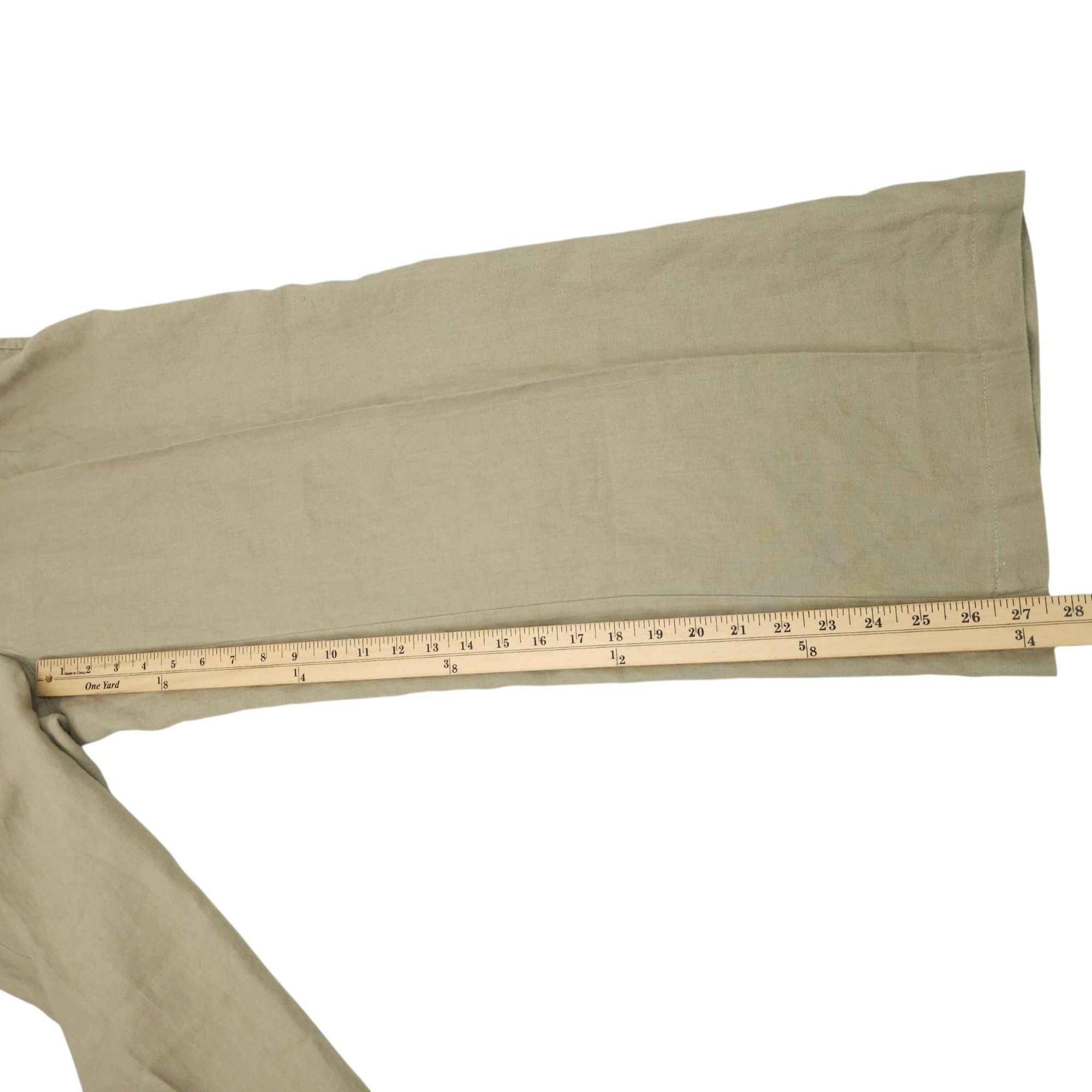 Chicos Chicos Linen Pants Women Size 1 US M/8 MId Rise Wide Leg Sla Size 30" / US 8 / IT 44 - 5 Thumbnail
