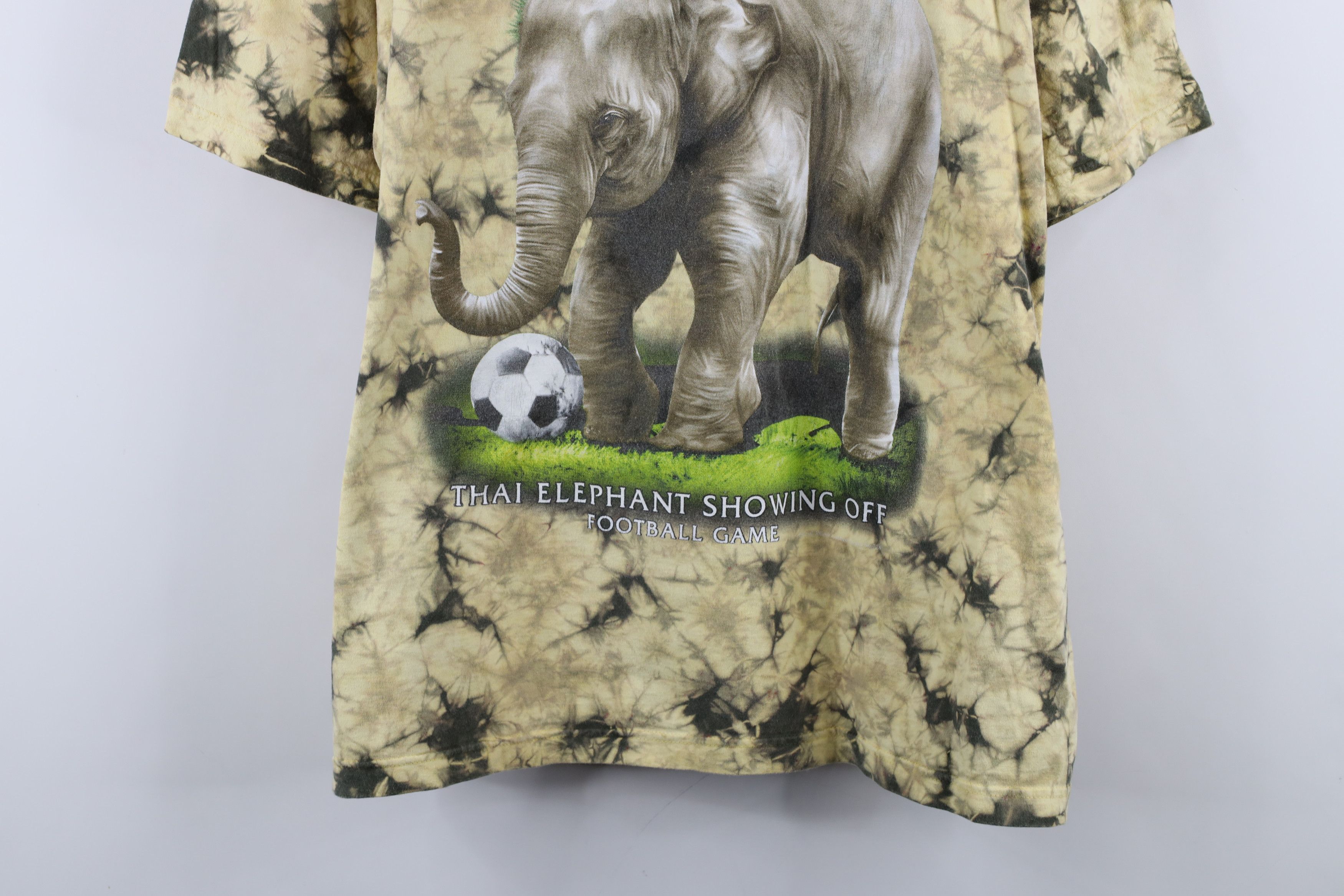 Vintage Vintage 90s Y2K Streetwear Thailand Elephant Soccer T-Shirt Size US L / EU 52-54 / 3 - 3 Thumbnail