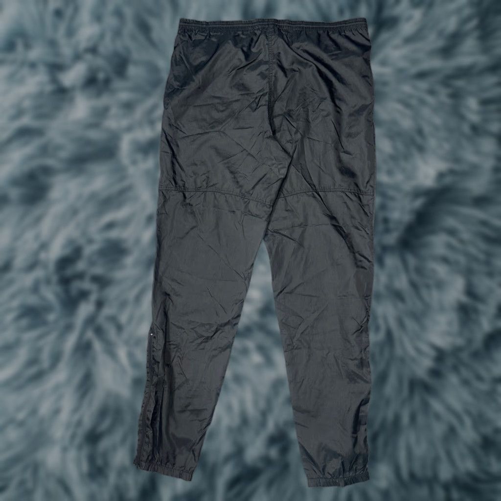Nike VINTAGE Nike Windbreaker Pants Mens Large Black Logo Anke Zip Size US 33 - 1 Thumbnail